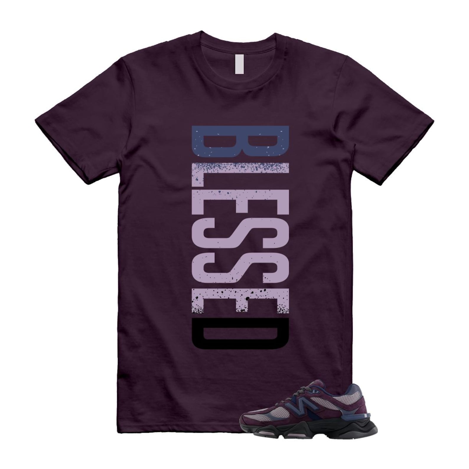 9060 Plum Brown Ice Wine Dark Arctic Grey T Shirt Match VERTBLS U9060RFC T-Shirt, Sneaker Match Tee