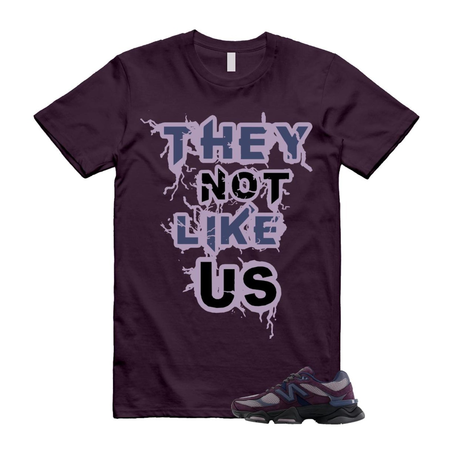 9060 Plum Brown Ice Wine Dark Arctic Grey T Shirt Match US U9060RFC T-Shirt, Sneaker Match Tee