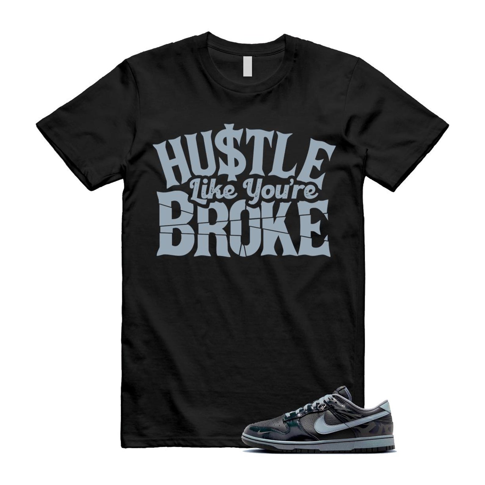Dunk Berlin Black Off Noir Cool Grey Jade Horizon Low T Shirt Match BROKE FZ3053-001 T-Shirt, Sneaker Match Tee