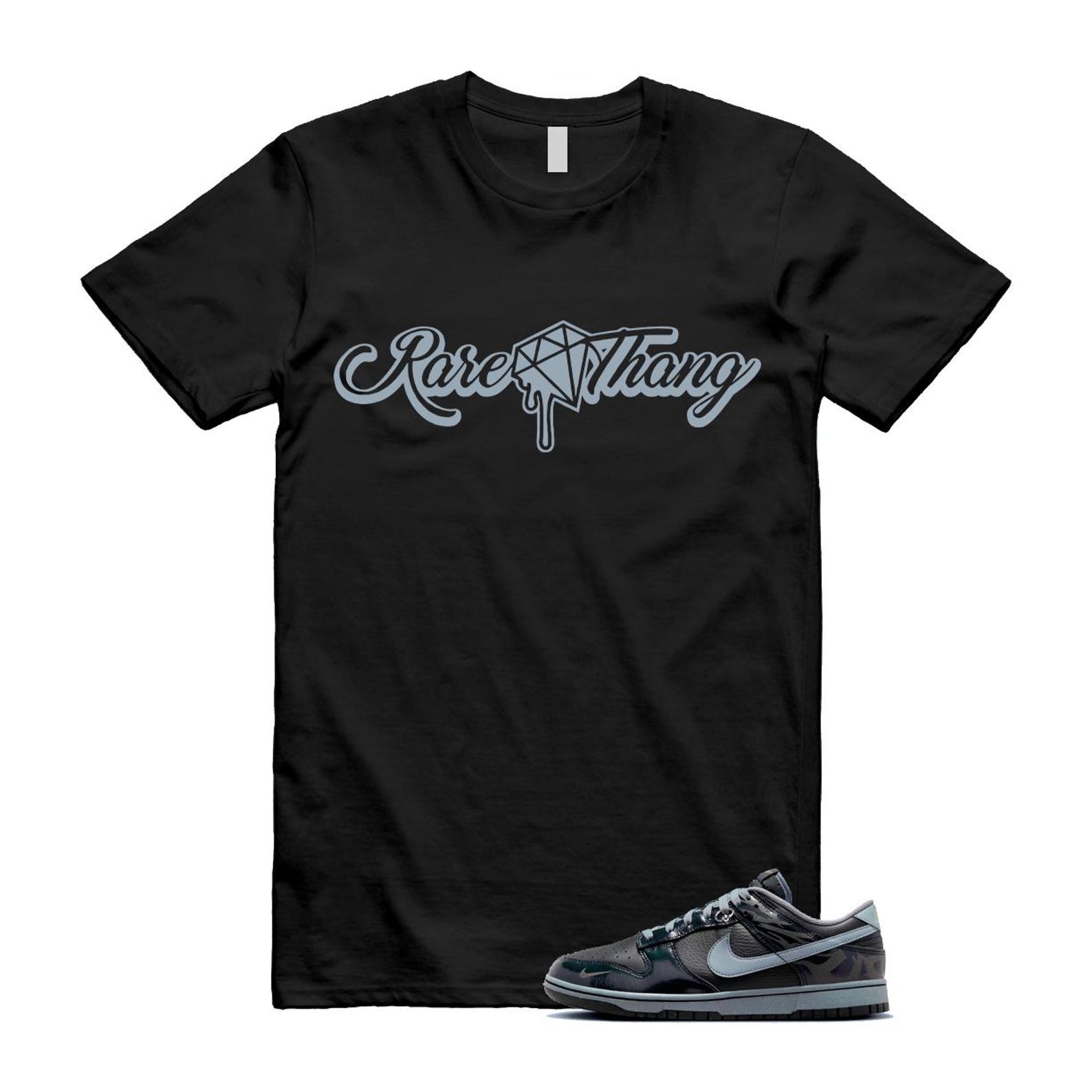 Dunk Berlin Black Off Noir Cool Grey Jade Horizon Low T Shirt Match RARE FZ3053-001 T-Shirt, Sneaker Match Tee