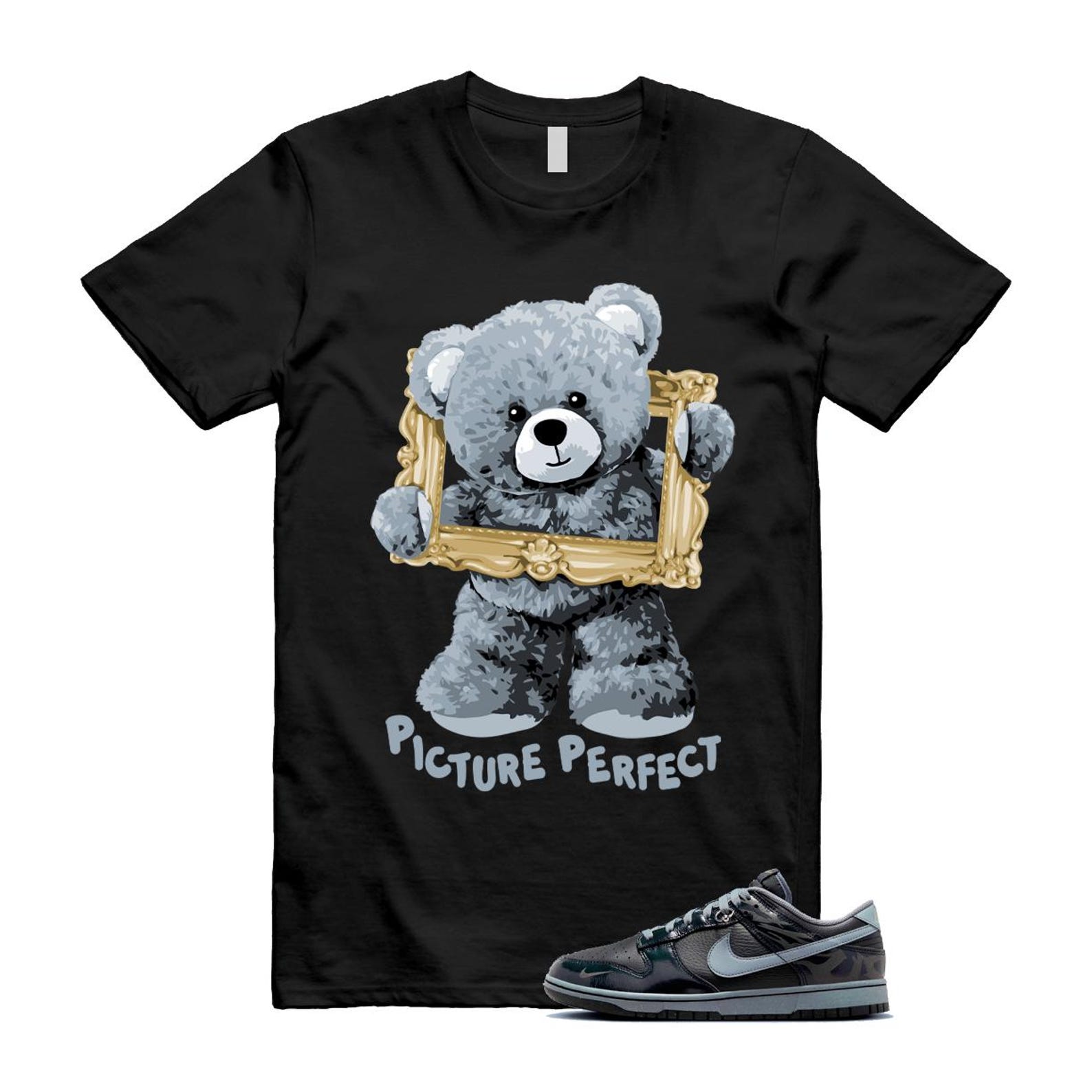 Dunk Berlin Black Off Noir Cool Grey Jade Horizon Low T Shirt Match PIC FZ3053-001 T-Shirt, Sneaker Match Tee