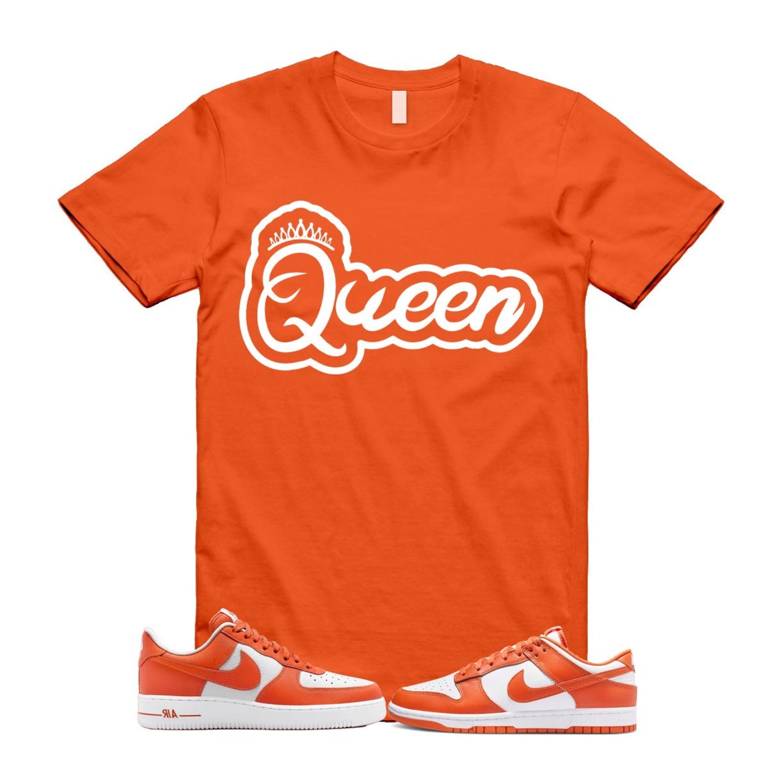 Dunk Cosmic Clay White Orange Low Air Force 1 '07 T Shirt Match Q2 DV0833-114 T-Shirt, Sneaker Match Tee