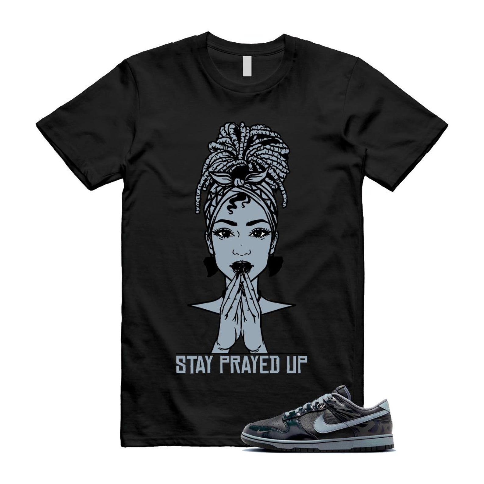 Dunk Berlin Black Off Noir Cool Grey Jade Horizon Low T Shirt Match PRAY FZ3053-001 T-Shirt, Sneaker Match Tee