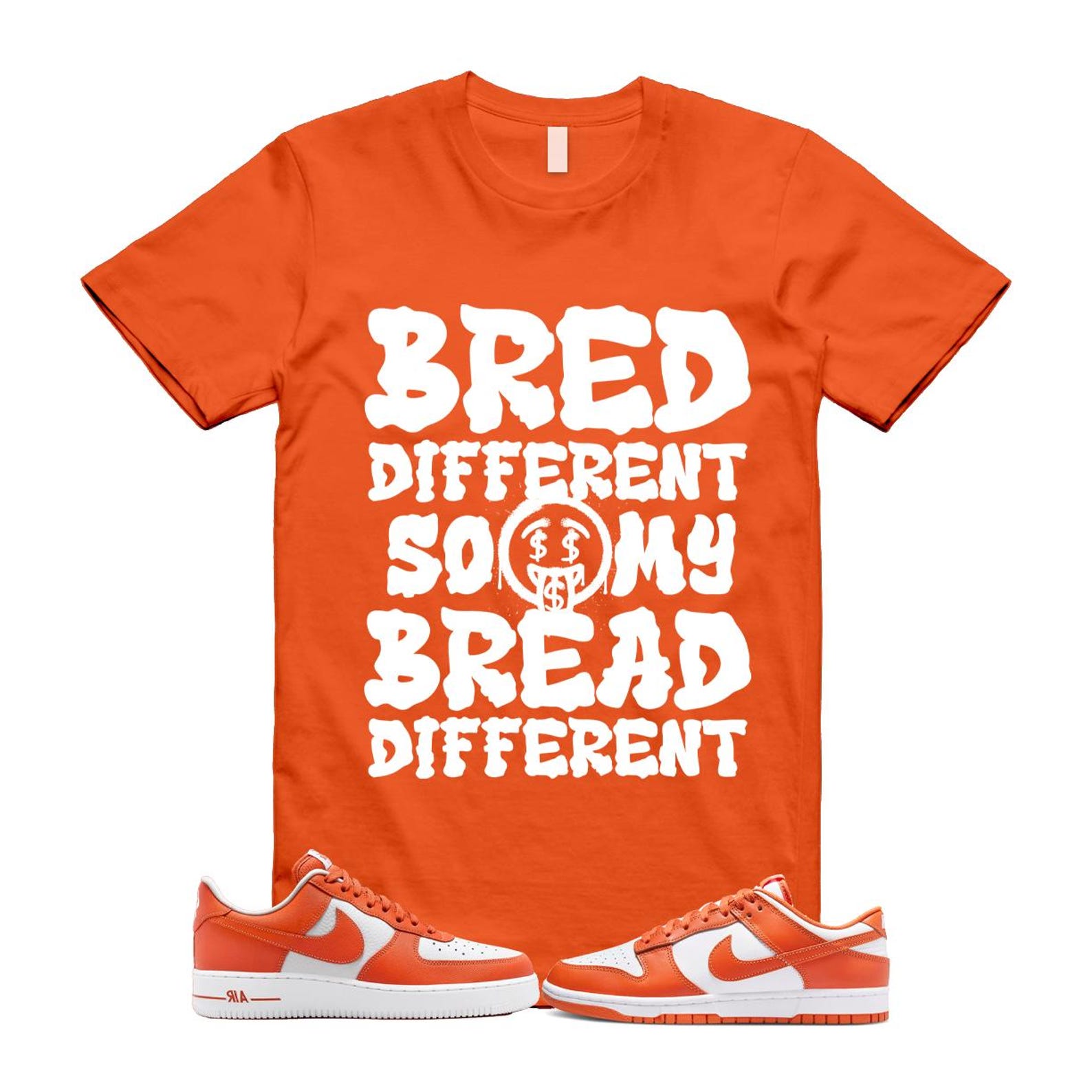 Dunk Cosmic Clay White Orange Low Air Force 1 '07 T Shirt Match BDBD DV0833-114 T-Shirt, Sneaker Match Tee