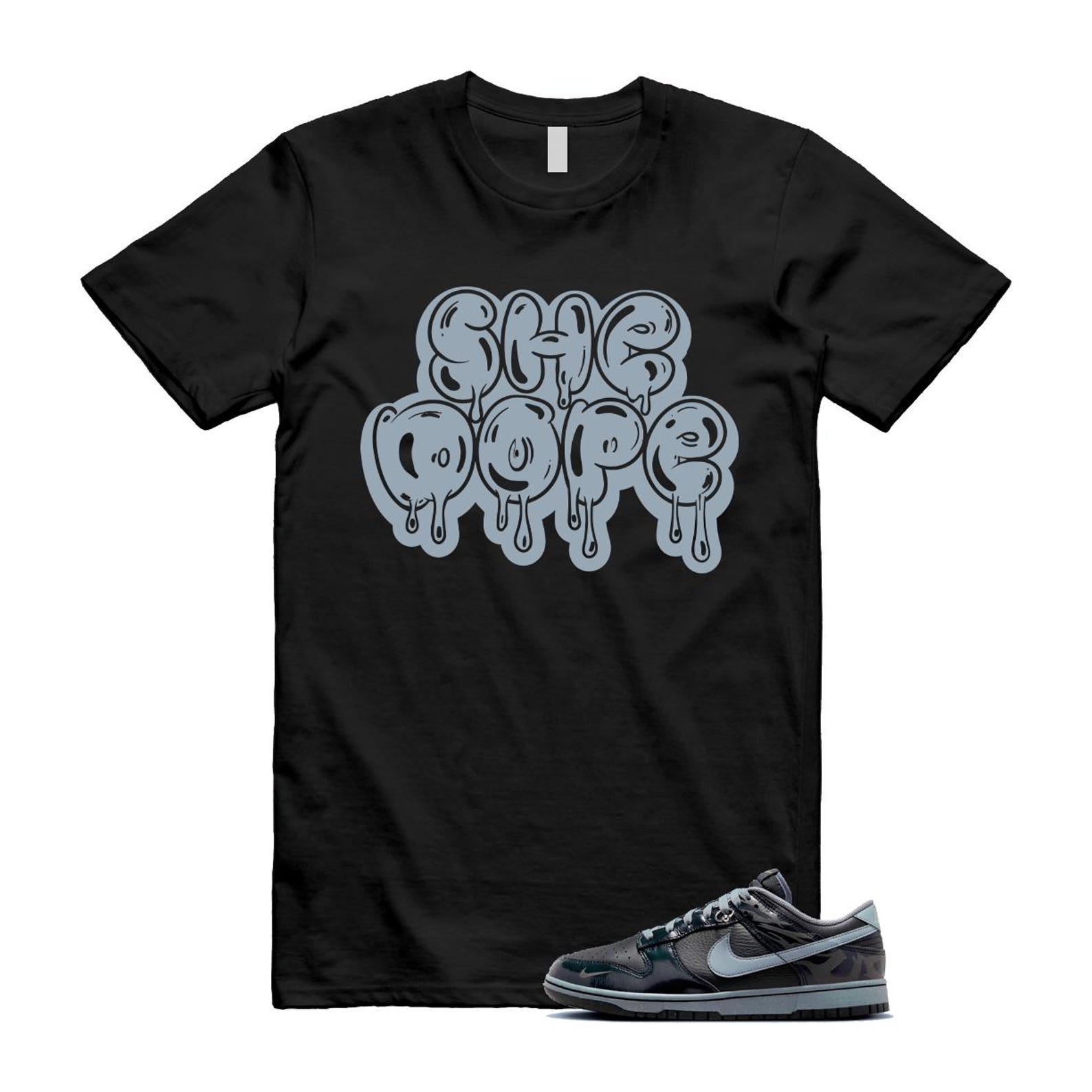 Dunk Berlin Black Off Noir Cool Grey Jade Horizon Low T Shirt Match SHE FZ3053-001 T-Shirt, Sneaker Match Tee