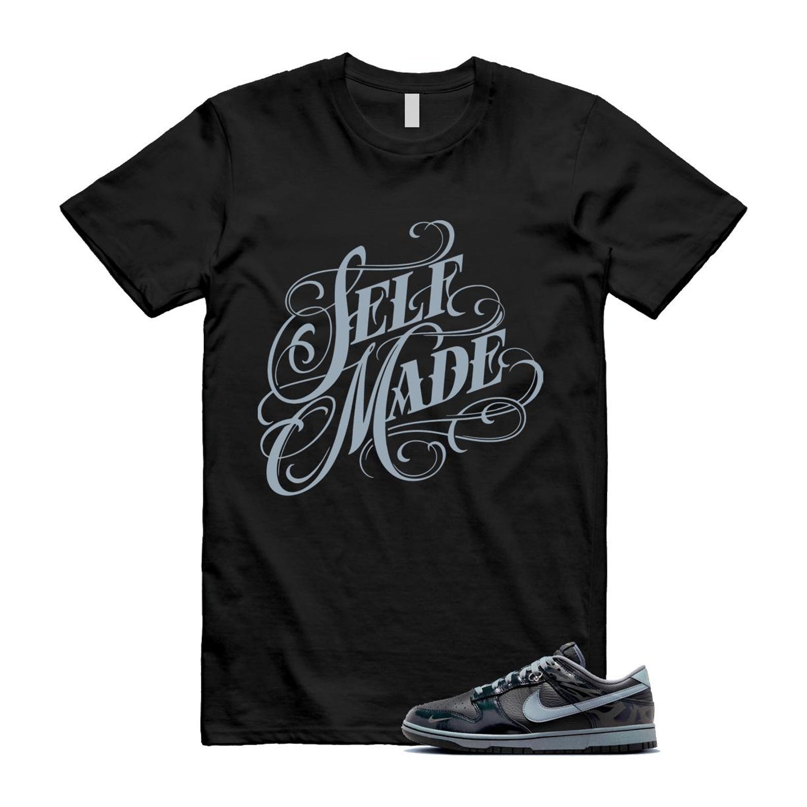 Dunk Berlin Black Off Noir Cool Grey Jade Horizon Low T Shirt Match SELF FZ3053-001 T-Shirt, Sneaker Match Tee