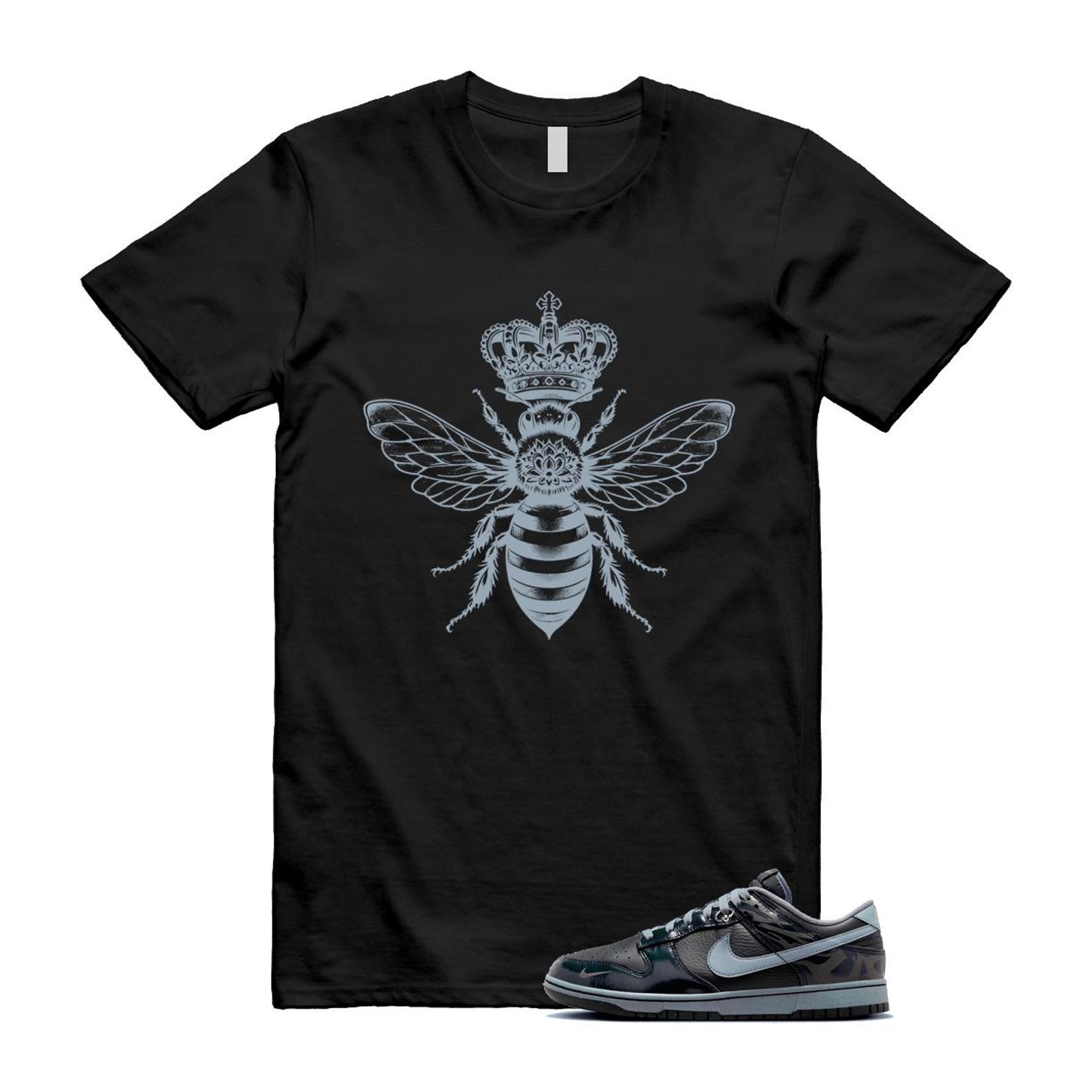 Dunk Berlin Black Off Noir Cool Grey Jade Horizon Low T Shirt Match BEE FZ3053-001 T-Shirt, Sneaker Match Tee