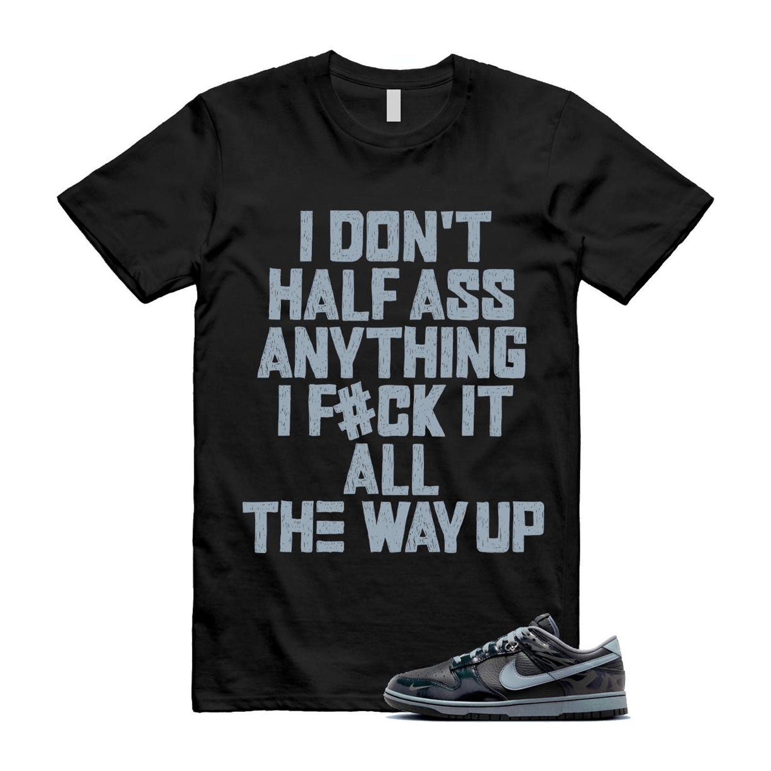 Dunk Berlin Black Off Noir Cool Grey Jade Horizon Low T Shirt Match HALF FZ3053-001 T-Shirt, Sneaker Match Tee