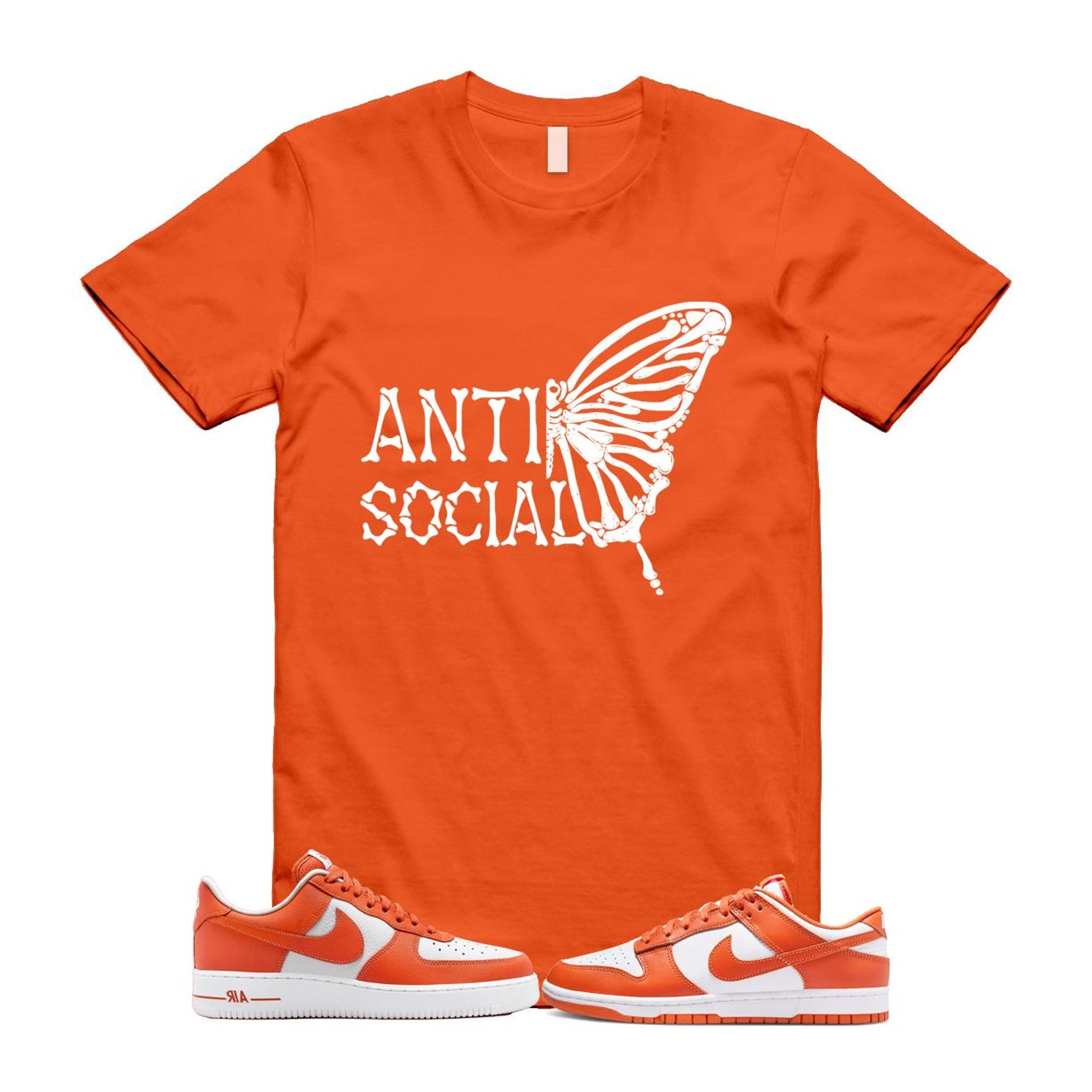 Dunk Cosmic Clay White Orange Low Air Force 1 '07 T Shirt Match ASB DV0833-114 T-Shirt, Sneaker Match Tee