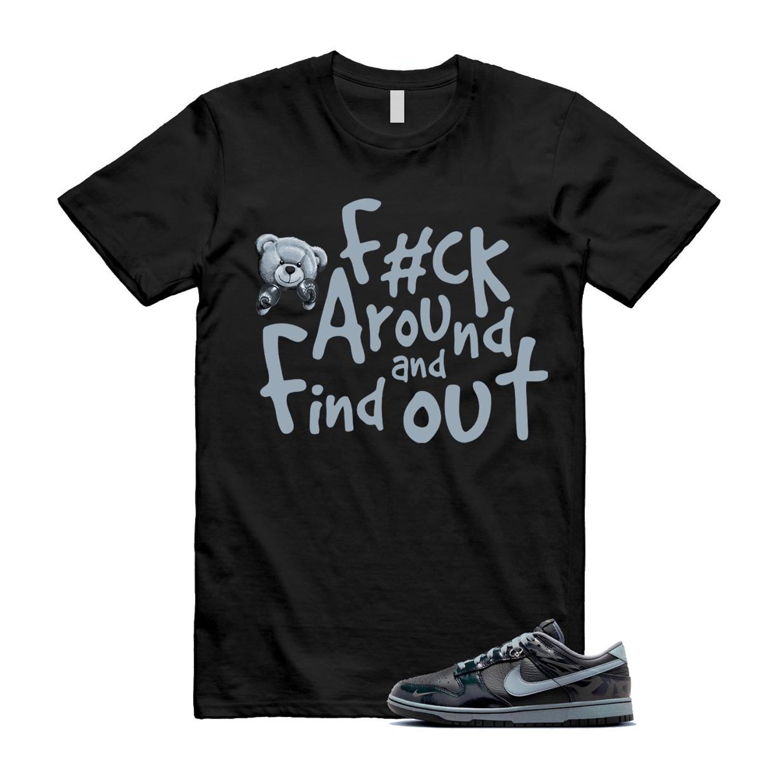 Dunk Berlin Black Off Noir Cool Grey Jade Horizon Low T Shirt Match FCK FZ3053-001 T-Shirt, Sneaker Match Tee