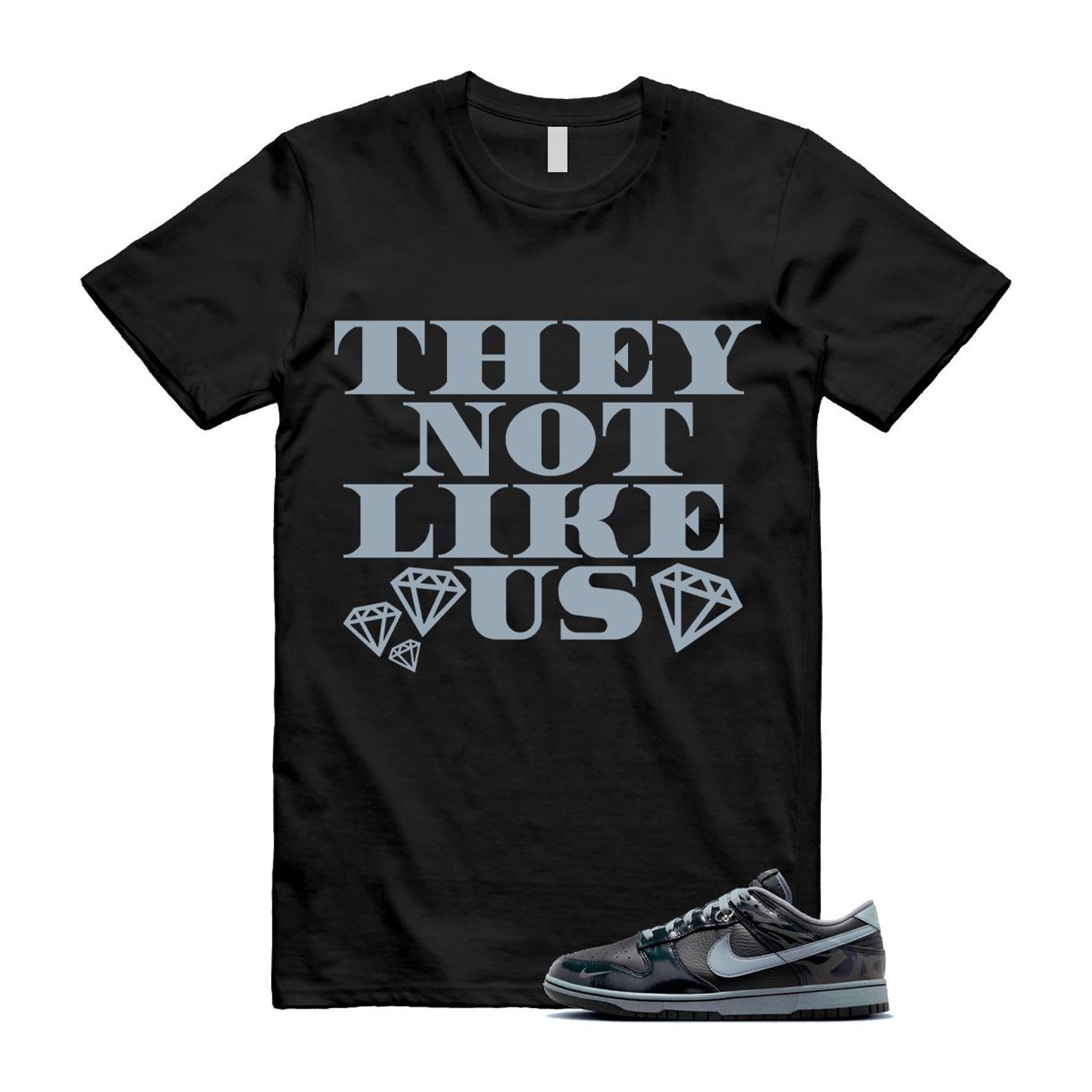 Dunk Berlin Black Off Noir Cool Grey Jade Horizon Low T Shirt Match US2 FZ3053-001 T-Shirt, Sneaker Match Tee