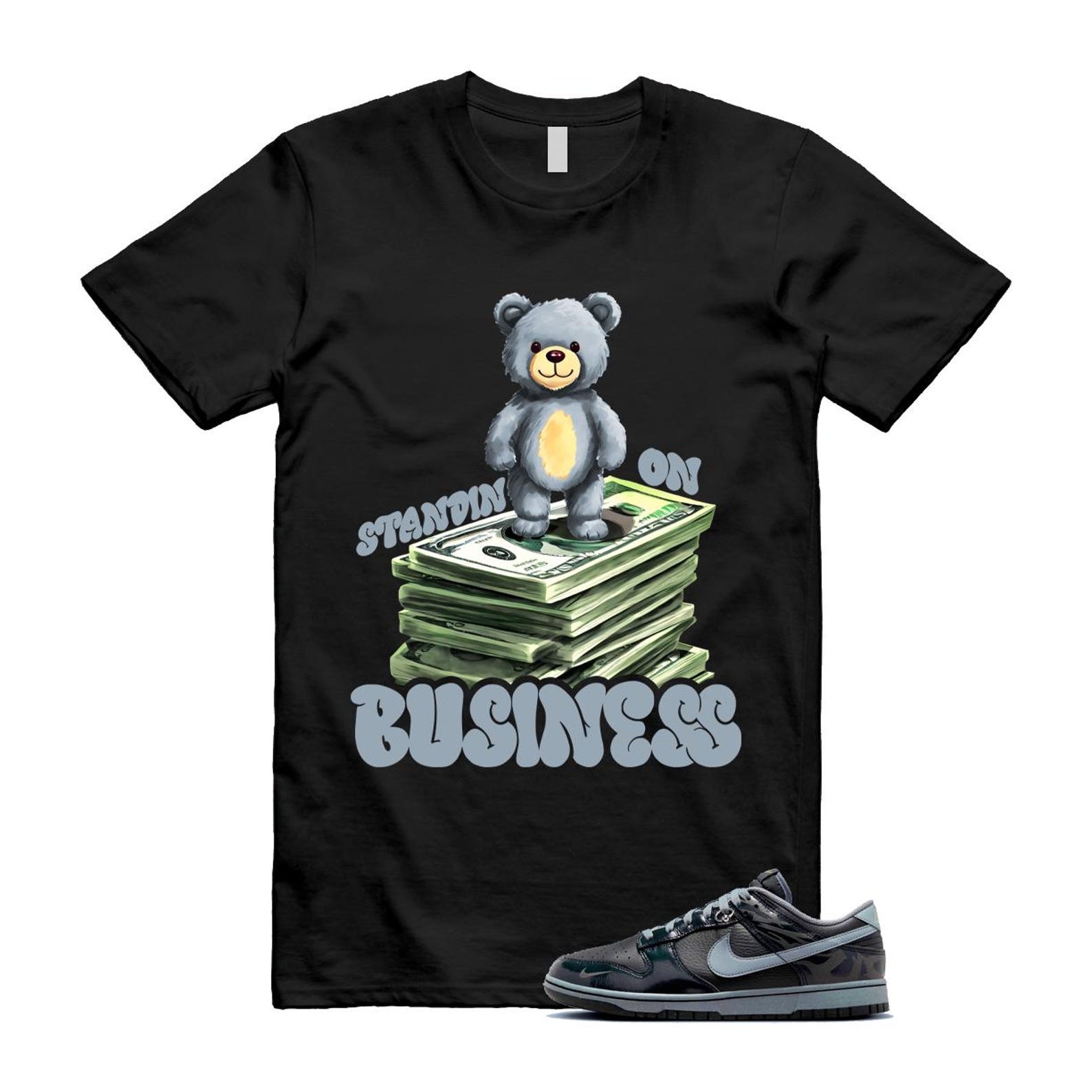 Dunk Berlin Black Off Noir Cool Grey Jade Horizon Low T Shirt Match SB2 FZ3053-001 T-Shirt, Sneaker Match Tee
