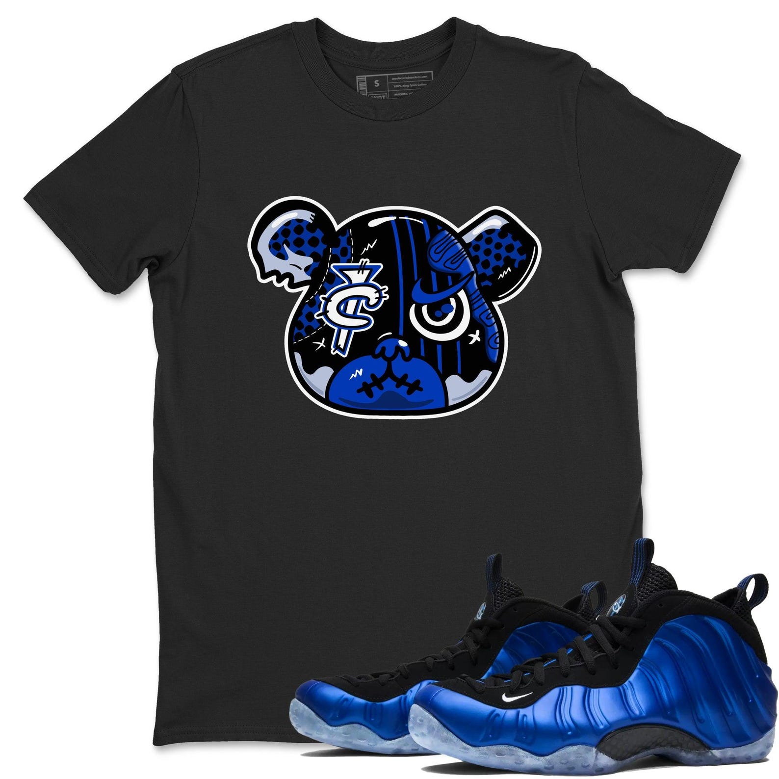 Foamposite Bear Unisex T Shirts To Match Jordans Air Foamposite One Royal, FQ8181-511 T-Shirt, Sneaker Match Tee