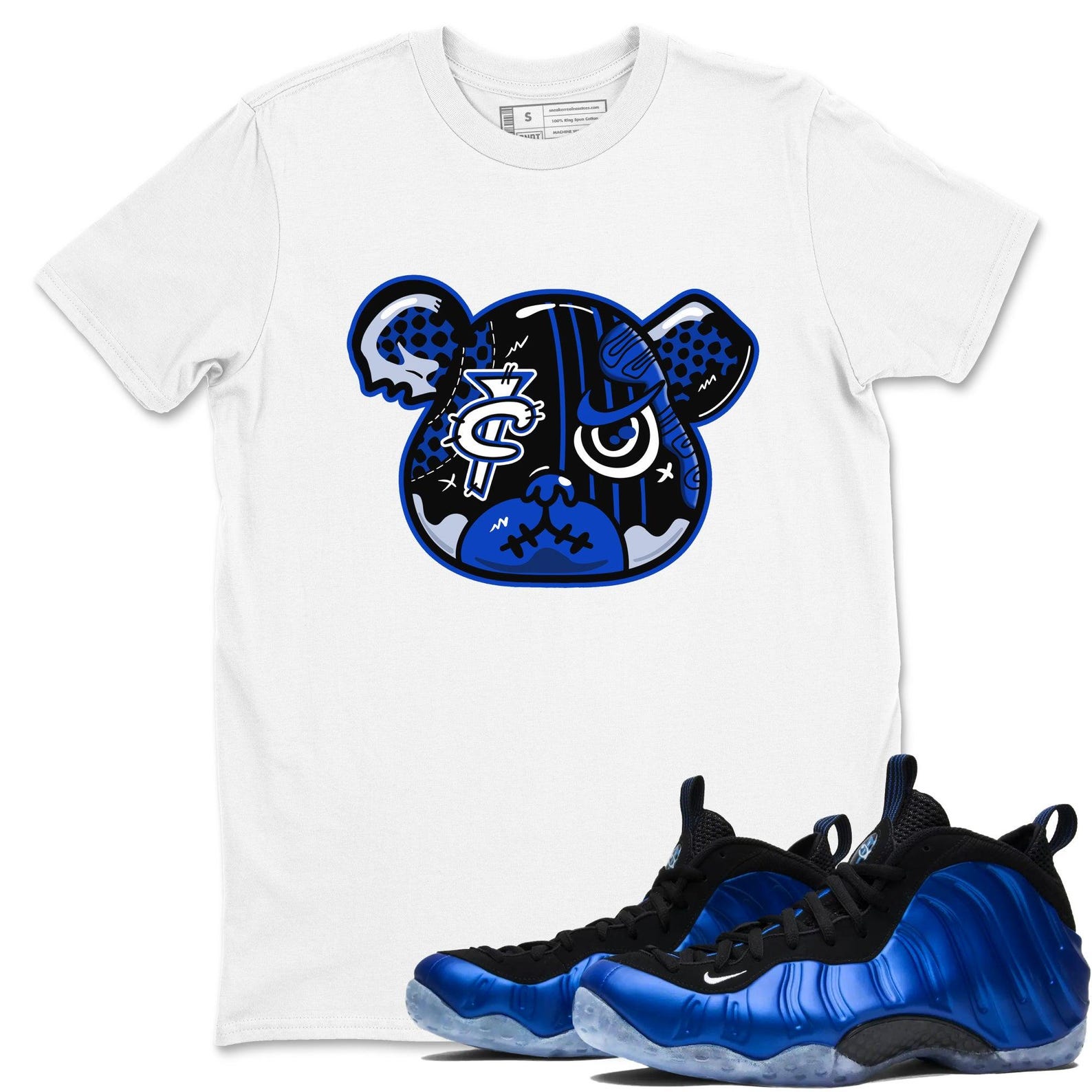 Foamposite Bear Unisex T Shirts To Match Jordans Air Foamposite One Royal, FQ8181-511 T-Shirt, Sneaker Match Tee