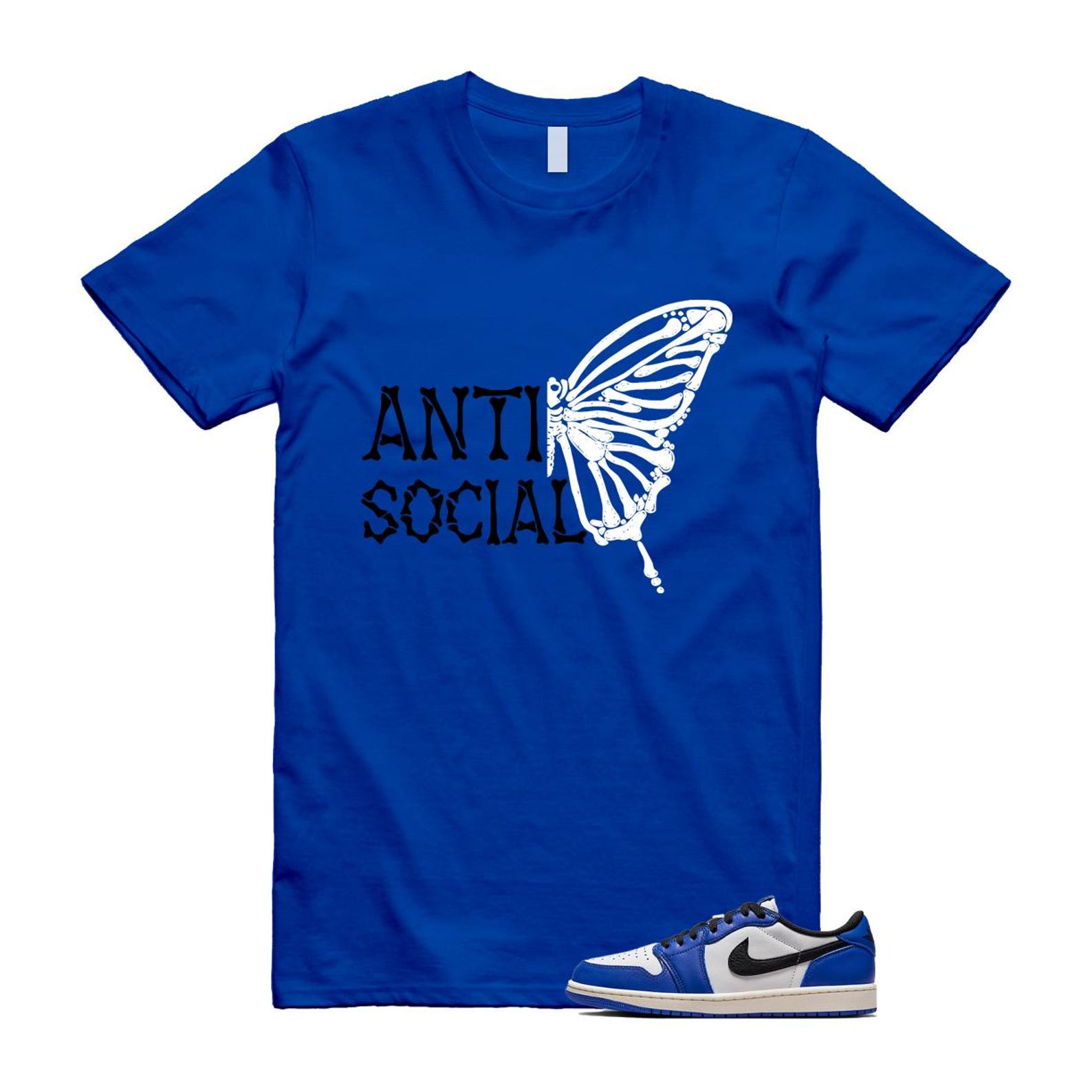 1 Game Royal Blue White Black Low OG T Shirt Match ASB CZ0790-140 T-Shirt, Sneaker Match Tee