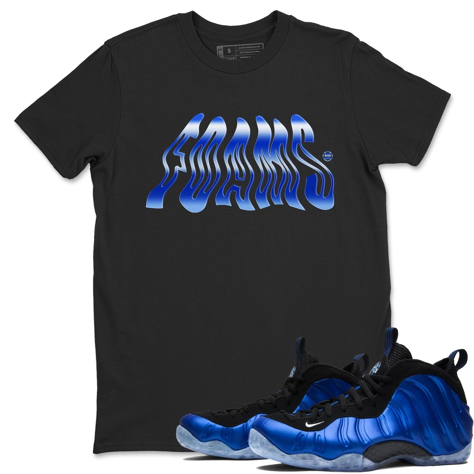Foams Unisex Crew Neck Sneaker Matching T Shirt To Match Foamposite One Royal, FQ8181-511 T-Shirt, Sneaker Match Tee