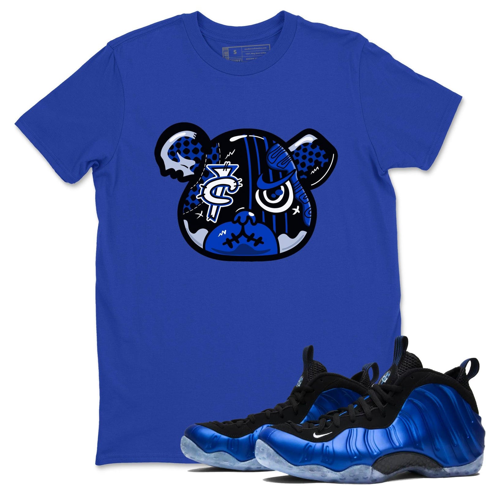 Foamposite Bear Unisex T Shirts To Match Jordans Air Foamposite One Royal, FQ8181-511 T-Shirt, Sneaker Match Tee