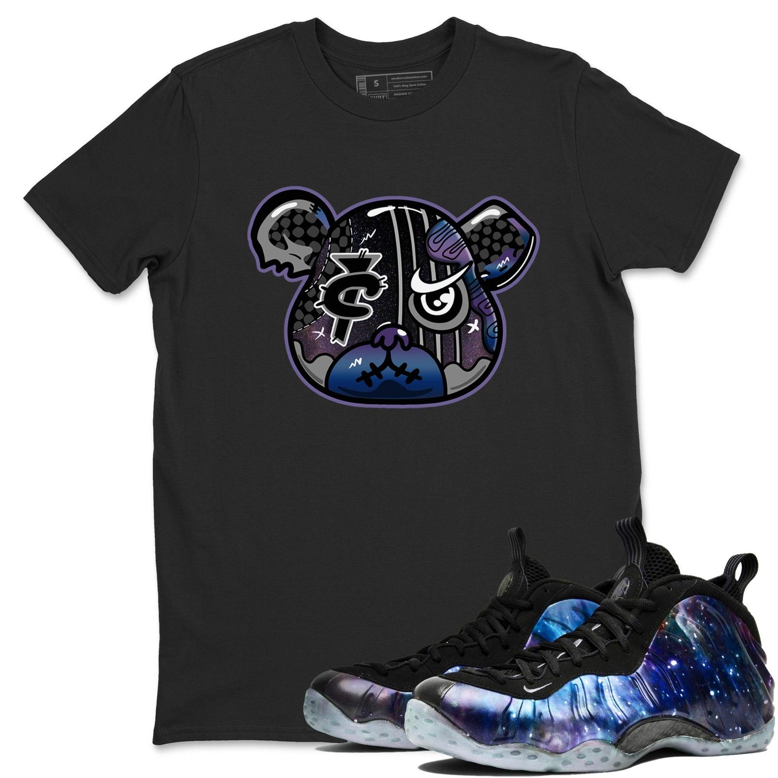 Foamposite Bear Unisex T Shirts To Match Jordans Air Foamposite One Galaxy, FQ4303-400 T-Shirt, Sneaker Match Tee