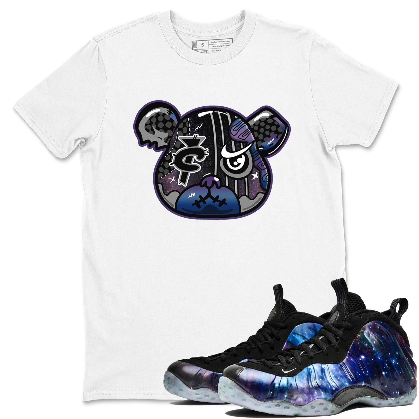 Foamposite Bear Unisex T Shirts To Match Jordans Air Foamposite One Galaxy, FQ4303-400 T-Shirt, Sneaker Match Tee