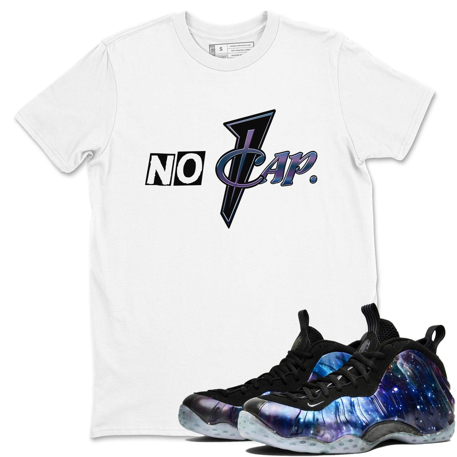 No Cap Sneaker T Shirts To Match Jordans Foamposite One Galaxy, FQ4303-400 T-Shirt, Sneaker Match Tee