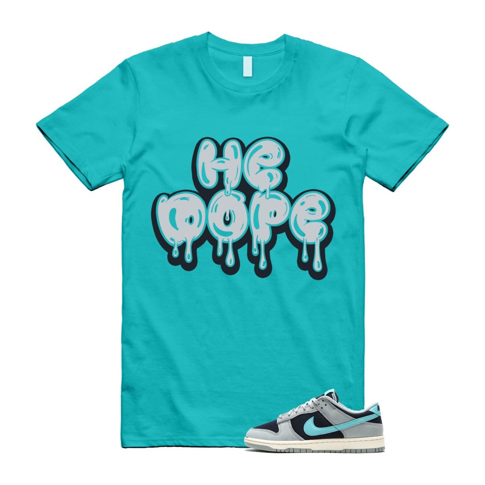 Dunk Green Frost Light Pumice Dark Obsidian Coconut Milk Low Retro Premium T Shirt Match HE FB8895-001 T-Shirt, Sneaker Match Tee