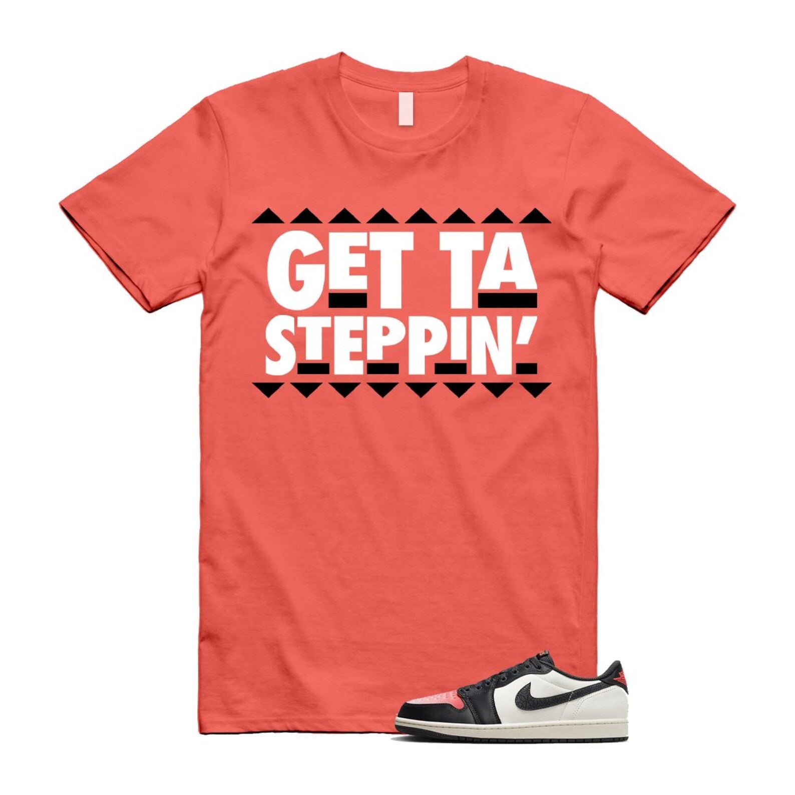 1 Infrared 23 Sail Off Noir Pink Oxford Black White Low T Shirt Match GET HF8828-100 T-Shirt, Sneaker Match Tee