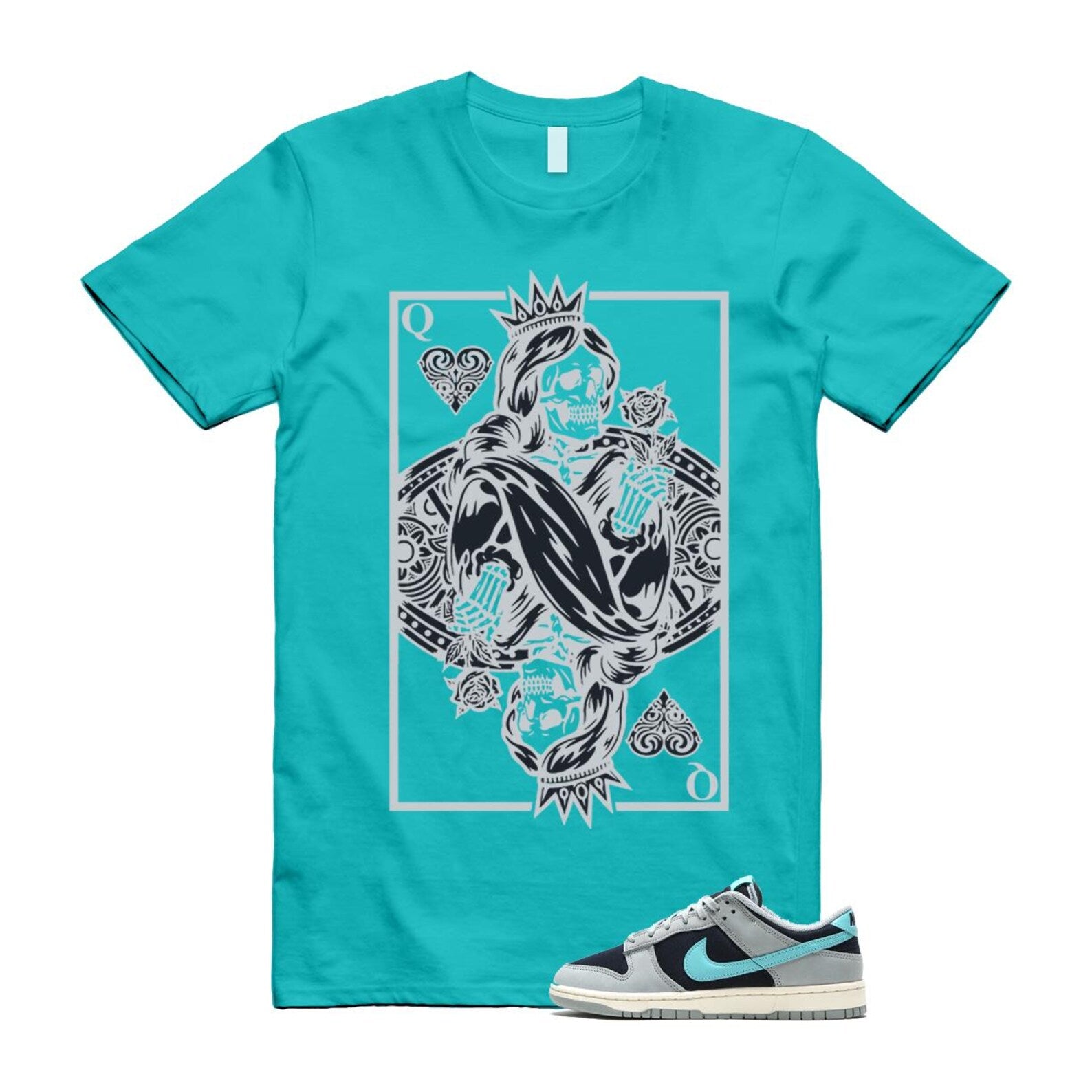 Dunk Green Frost Light Pumice Dark Obsidian Coconut Milk Low Retro Premium T Shirt Match QC FB8895-001 T-Shirt, Sneaker Match Tee