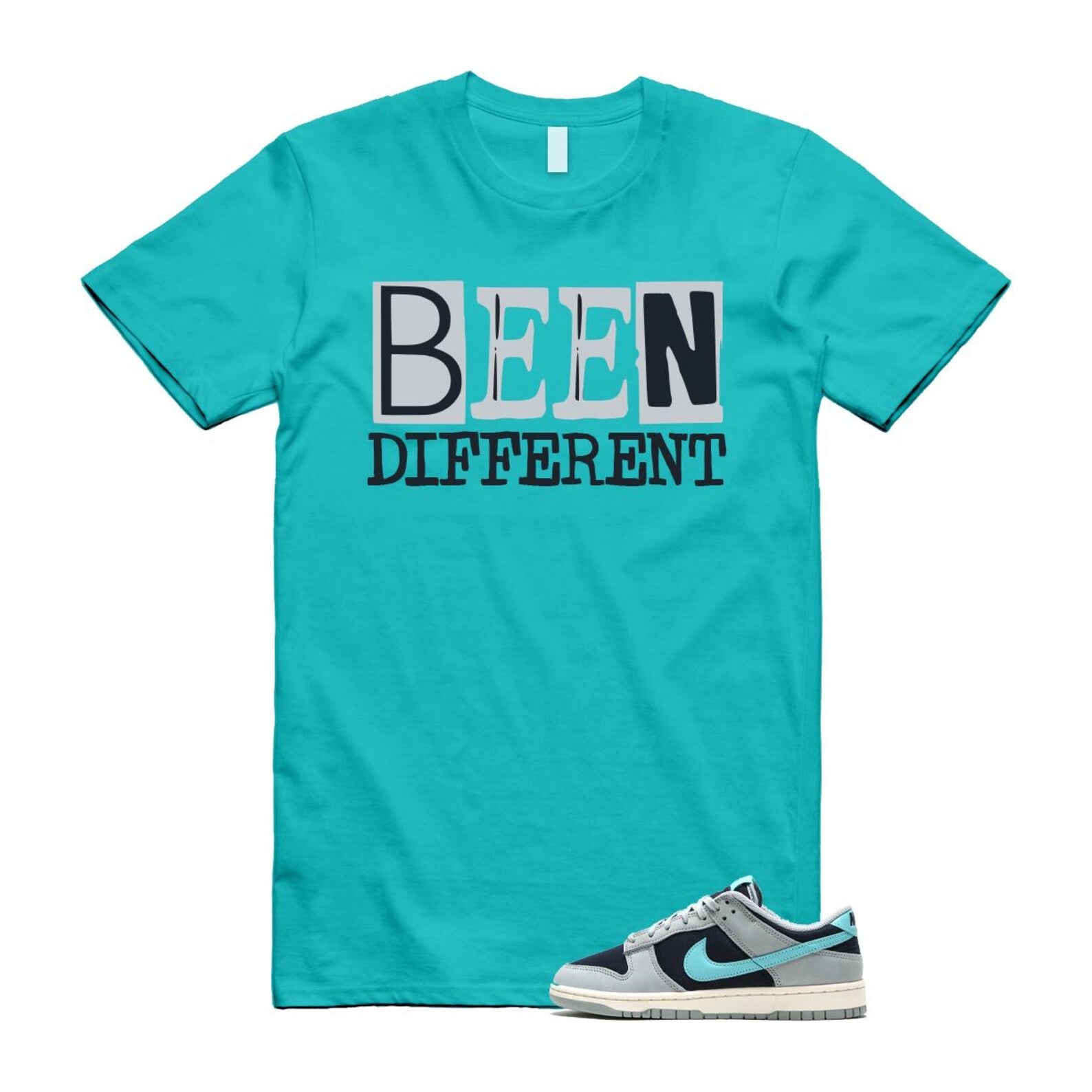 Dunk Green Frost Light Pumice Dark Obsidian Coconut Milk Low Retro Premium T Shirt Match BEEN FB8895-001 T-Shirt, Sneaker Match Tee