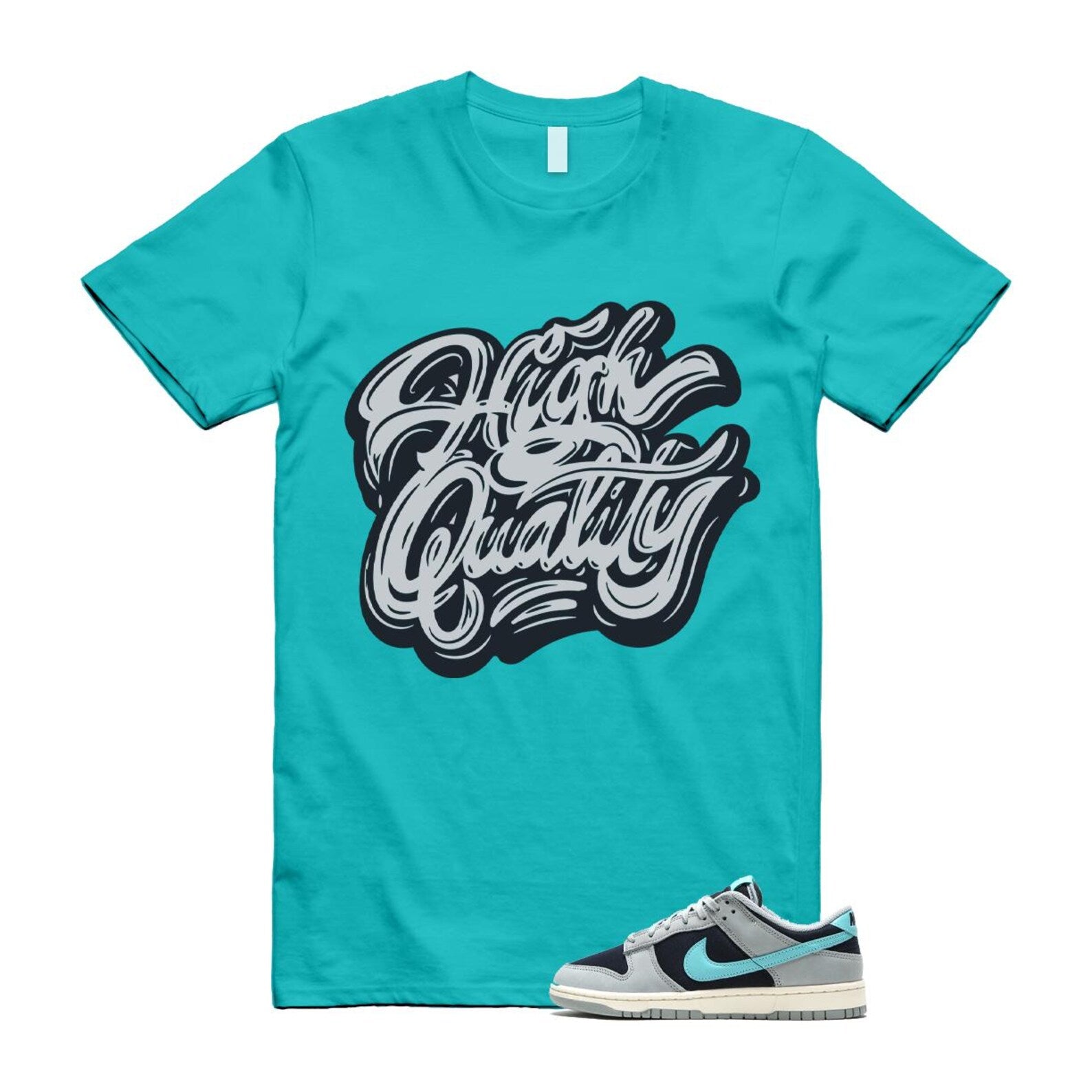 Dunk Green Frost Light Pumice Dark Obsidian Coconut Milk Low Retro Premium T Shirt Match HIGH FB8895-001 T-Shirt, Sneaker Match Tee