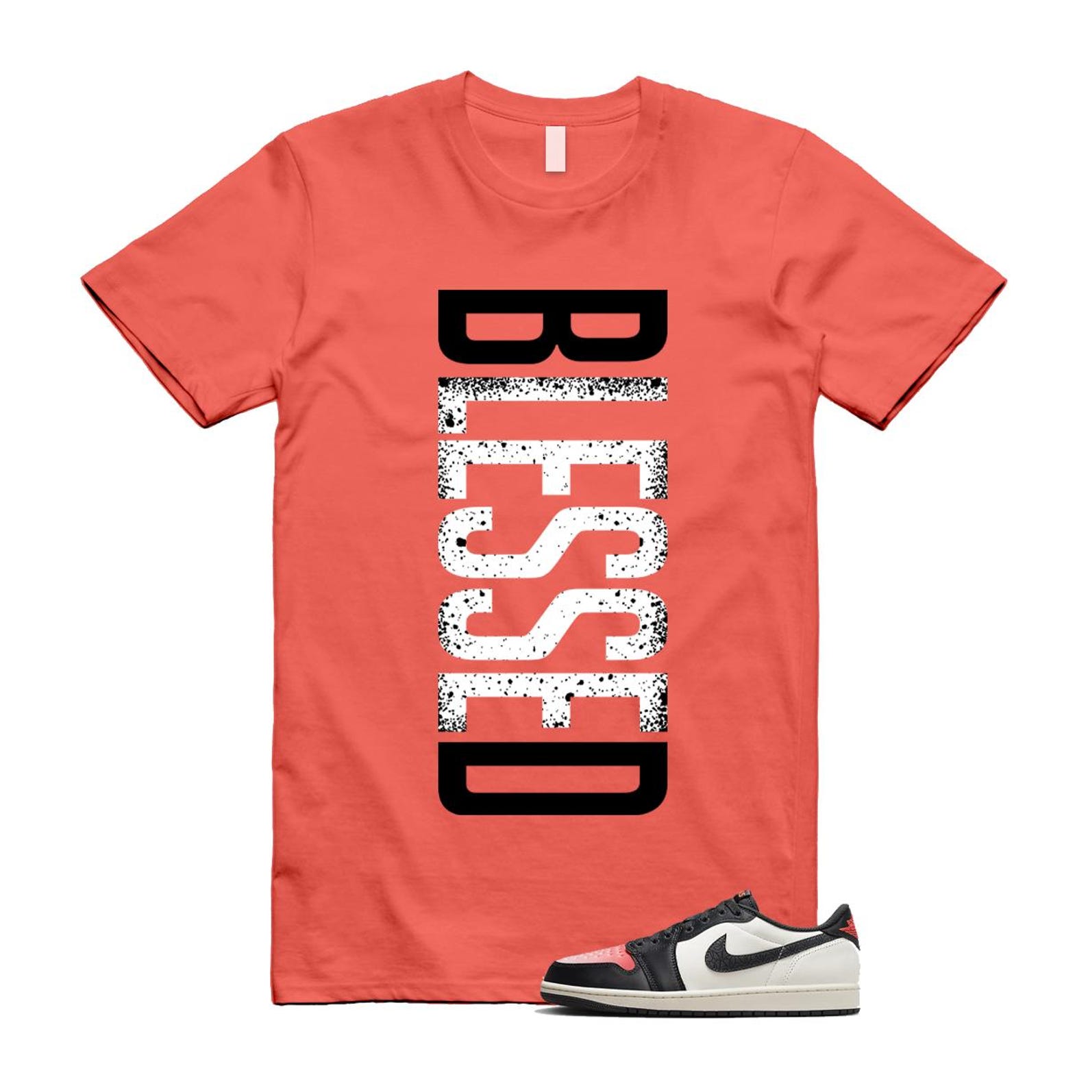 1 Infrared 23 Sail Off Noir Pink Oxford Black White Low T Shirt Match VERTBLS HF8828-100 T-Shirt, Sneaker Match Tee