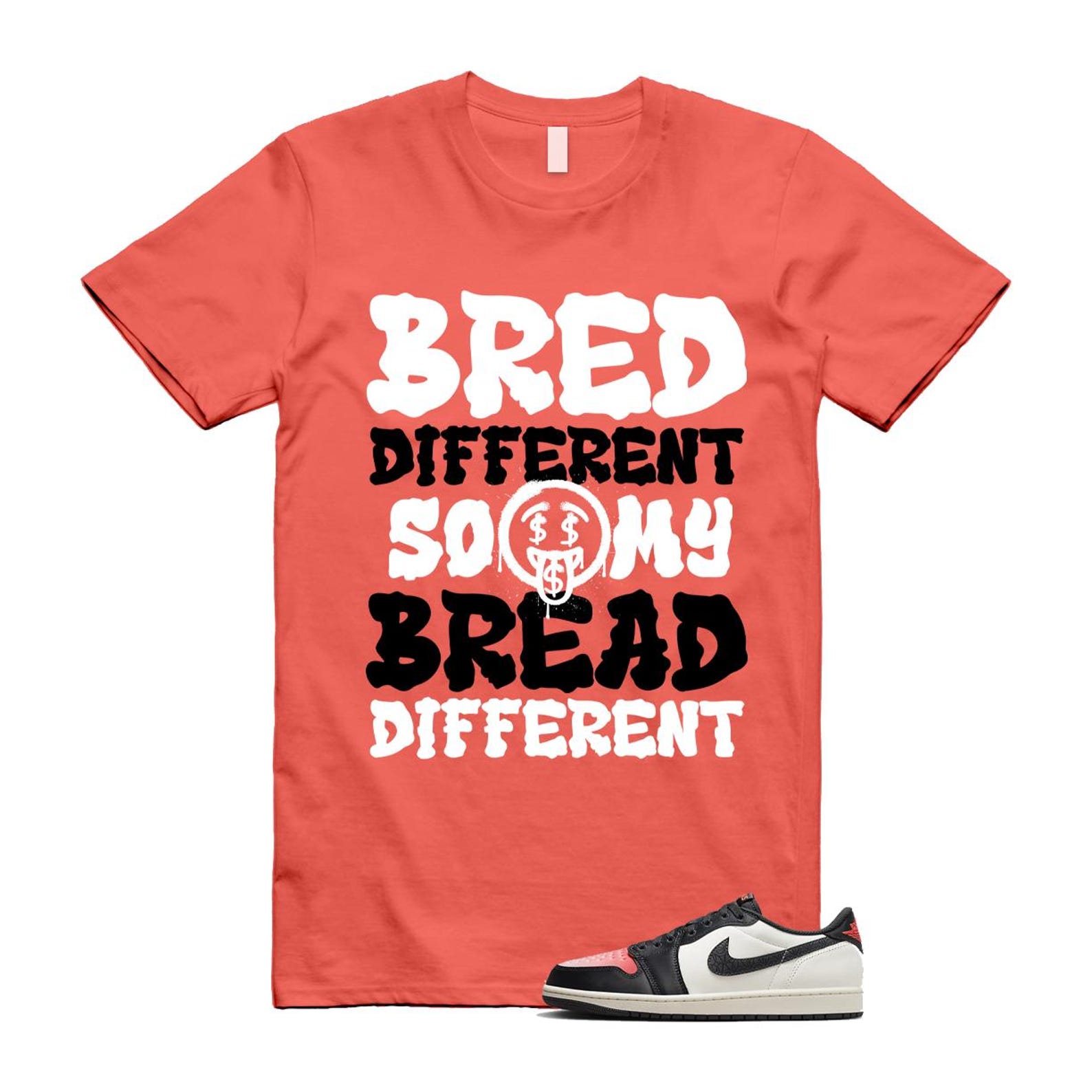 1 Infrared 23 Sail Off Noir Pink Oxford Black White Low T Shirt Match BDBD HF8828-100 T-Shirt, Sneaker Match Tee