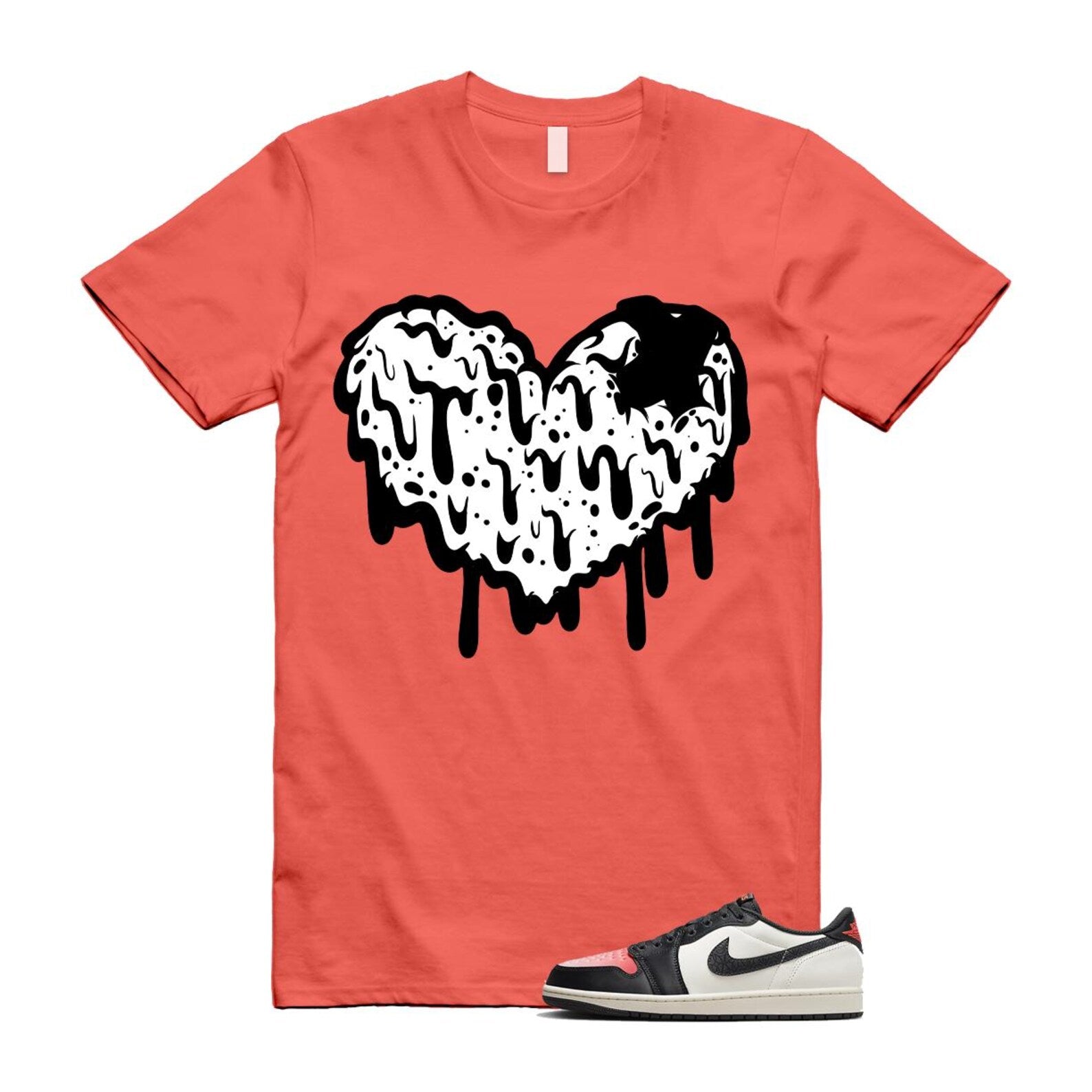 1 Infrared 23 Sail Off Noir Pink Oxford Black White Low T Shirt Match DRHRT HF8828-100 T-Shirt, Sneaker Match Tee