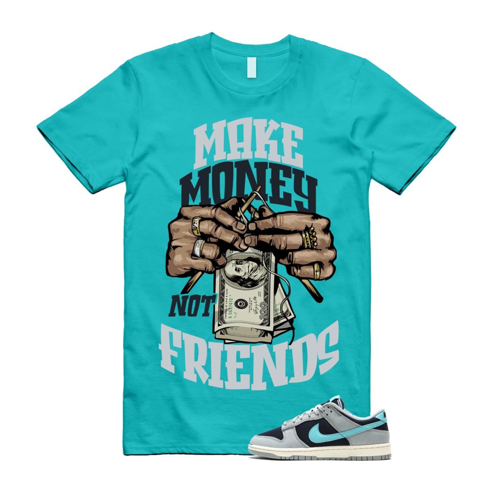 Dunk Green Frost Light Pumice Dark Obsidian Coconut Milk Low Retro Premium T Shirt Match MM FB8895-001 T-Shirt, Sneaker Match Tee