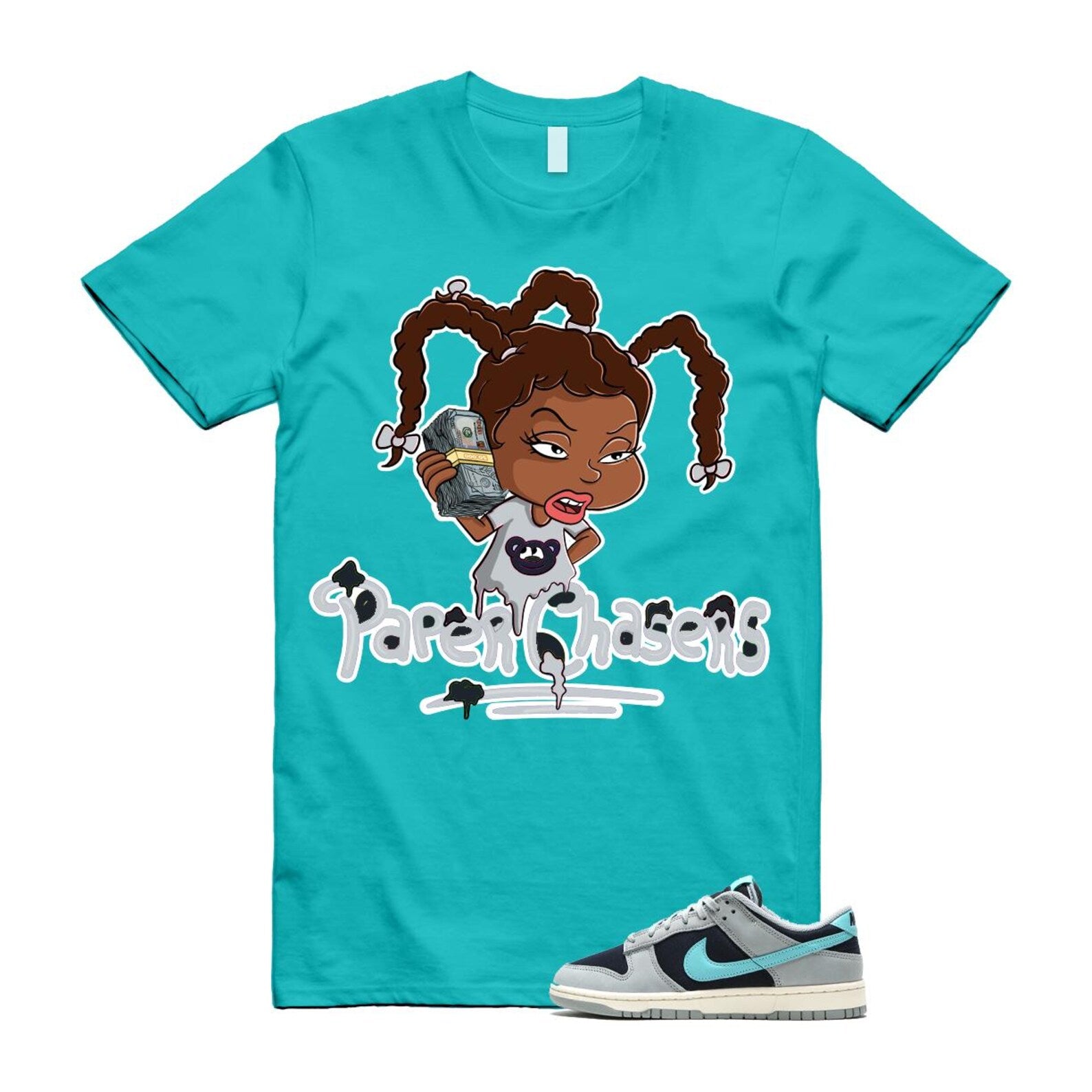 Dunk Green Frost Light Pumice Dark Obsidian Coconut Milk Low Retro Premium T Shirt Match PC FB8895-001 T-Shirt, Sneaker Match Tee