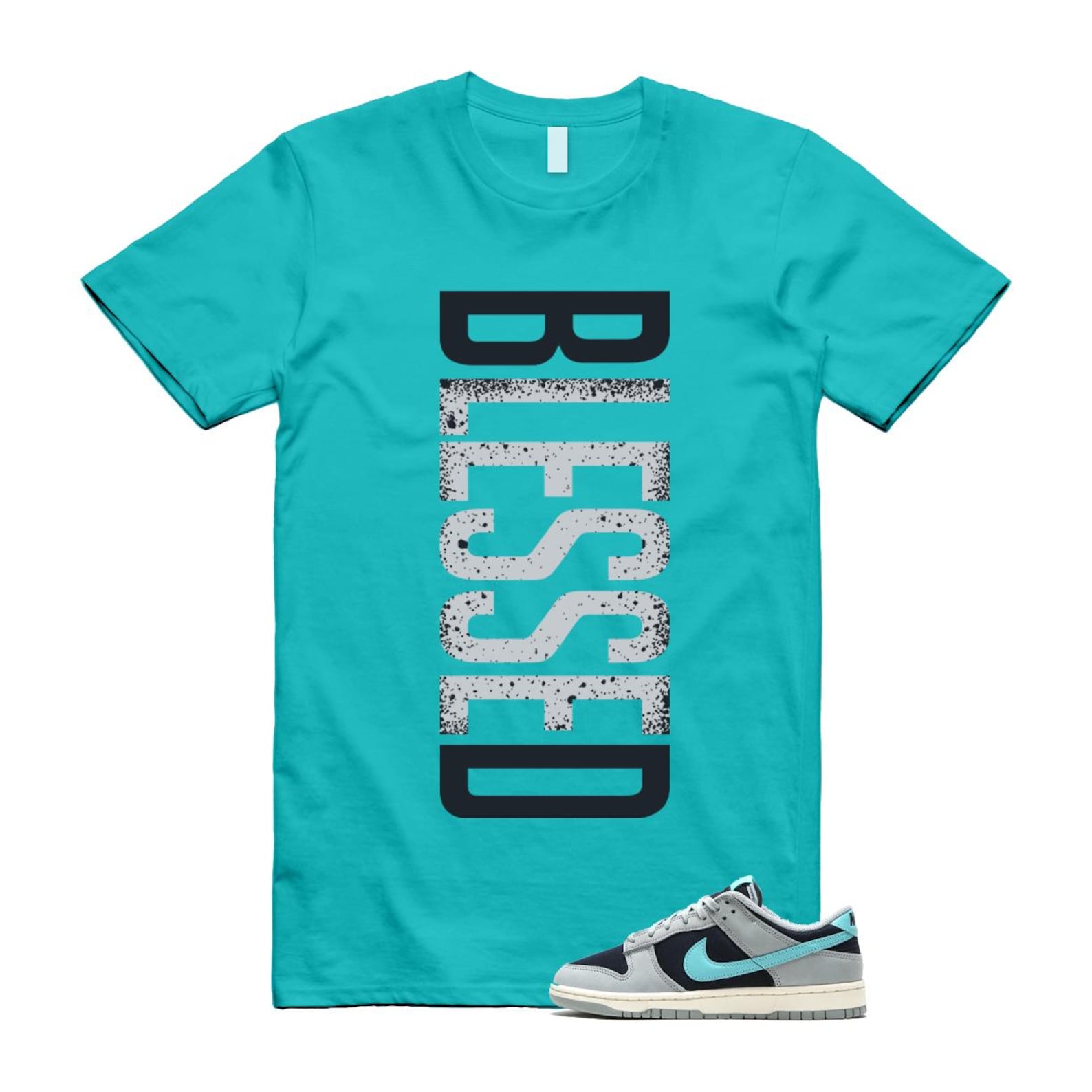Dunk Green Frost Light Pumice Dark Obsidian Coconut Milk Low Retro Premium T Shirt Match VERTBLS FB8895-001 T-Shirt, Sneaker Match Tee