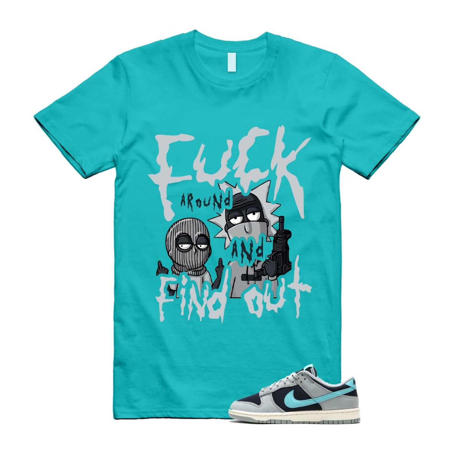 Dunk Green Frost Light Pumice Dark Obsidian Coconut Milk Low Retro Premium T Shirt Match MORTY FB8895-001 T-Shirt, Sneaker Match Tee