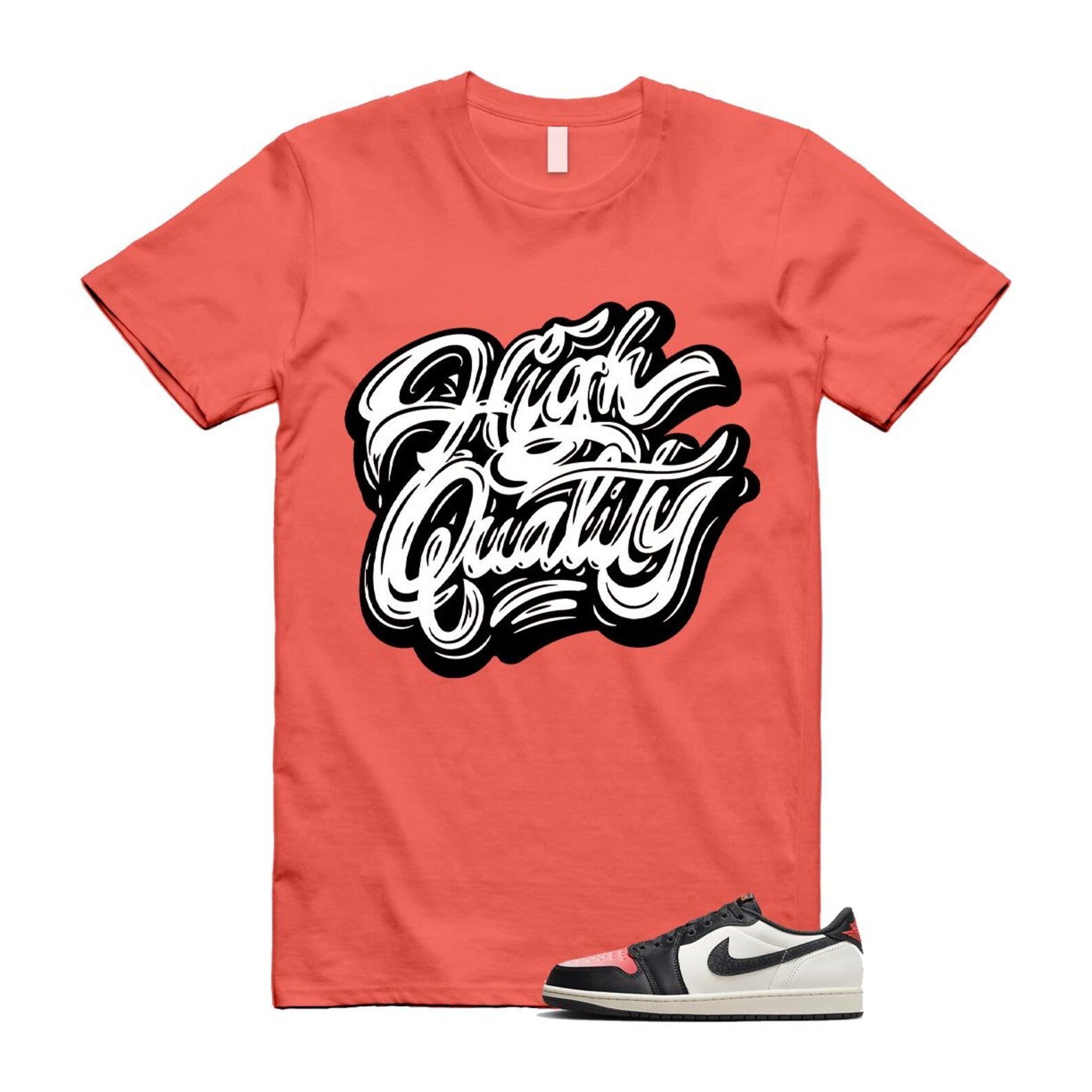 1 Infrared 23 Sail Off Noir Pink Oxford Black White Low T Shirt Match HIGH HF8828-100 T-Shirt, Sneaker Match Tee