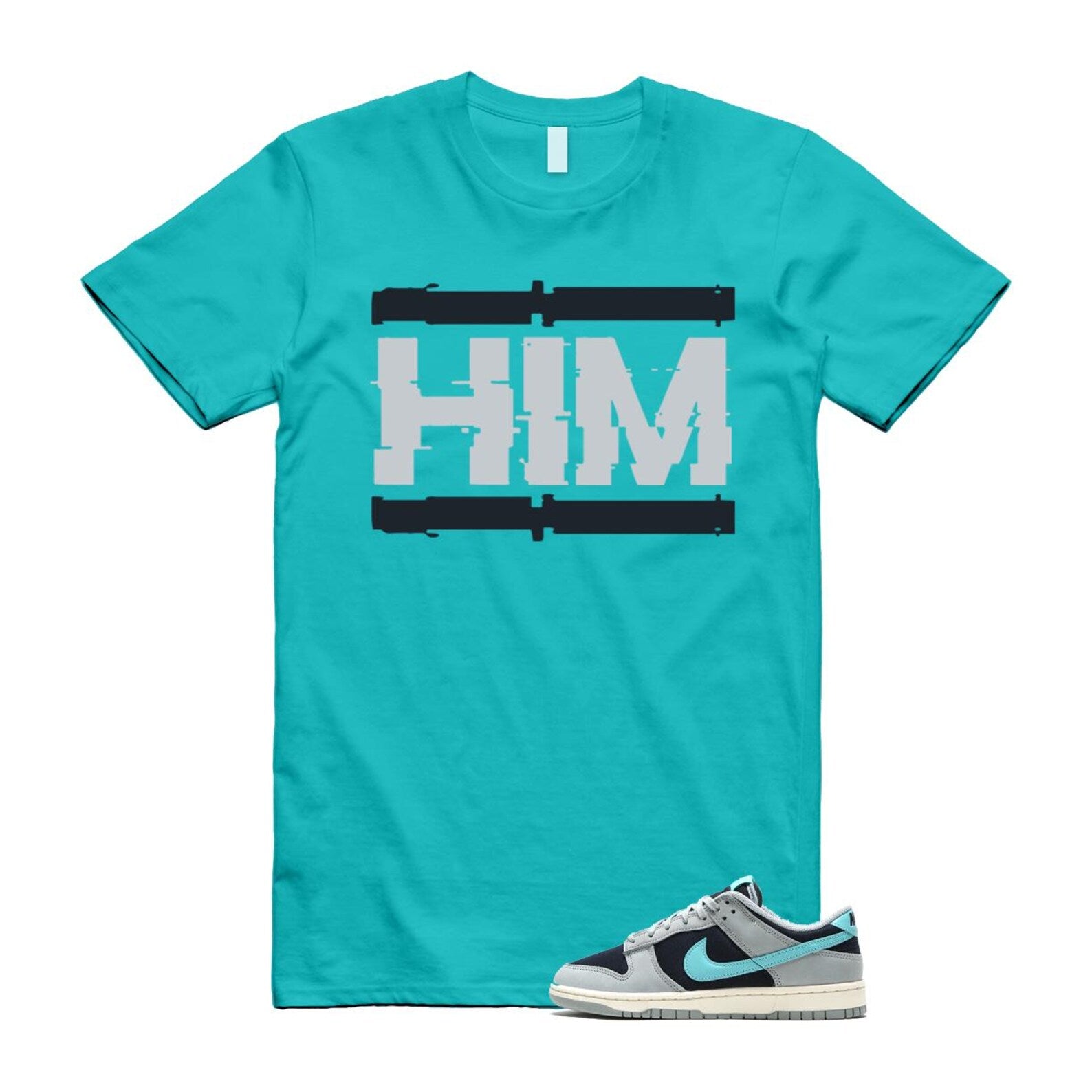 Dunk Green Frost Light Pumice Dark Obsidian Coconut Milk Low Retro Premium T Shirt Match HIM FB8895-001 T-Shirt, Sneaker Match Tee