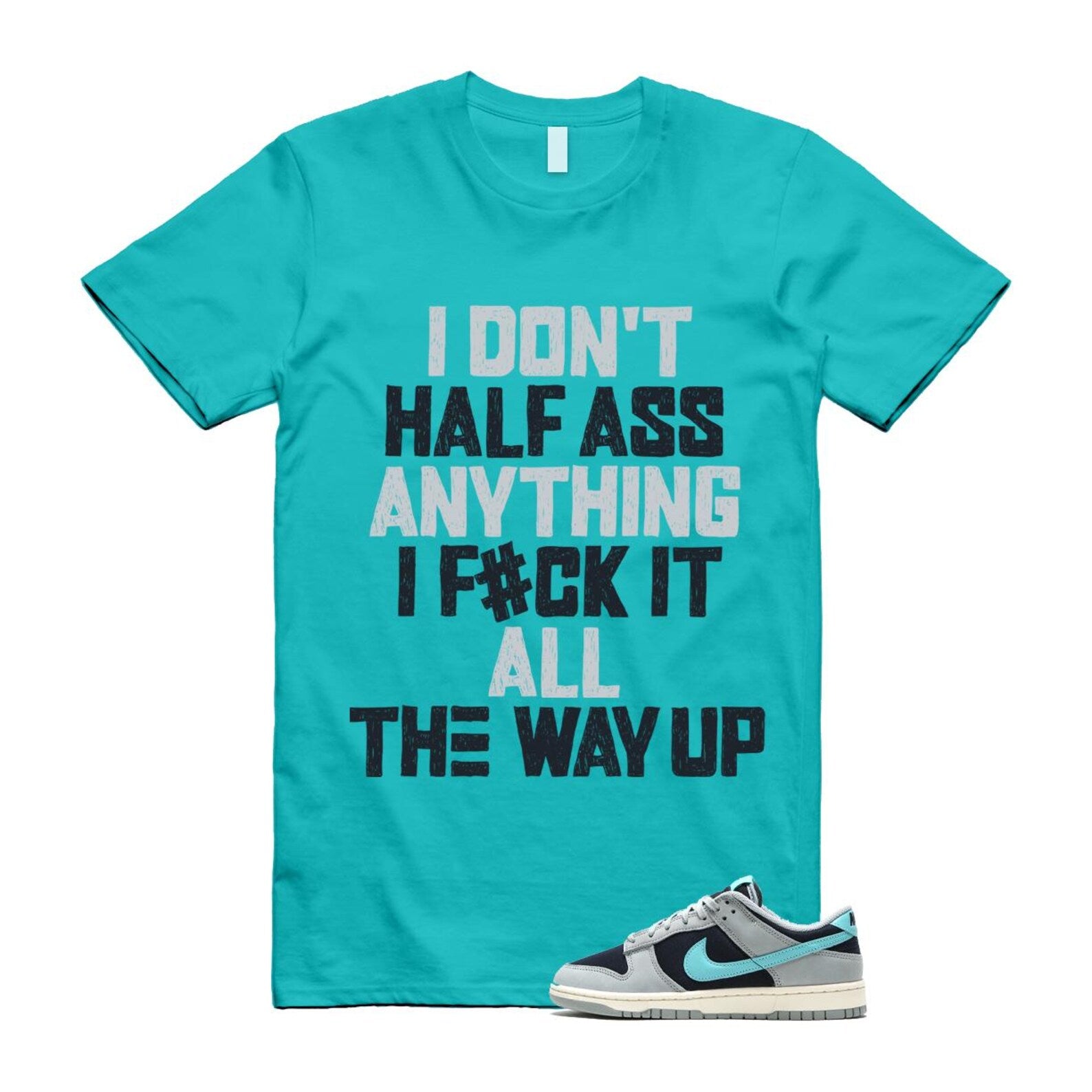 Dunk Green Frost Light Pumice Dark Obsidian Coconut Milk Low Retro Premium T Shirt Match HALF FB8895-001 T-Shirt, Sneaker Match Tee