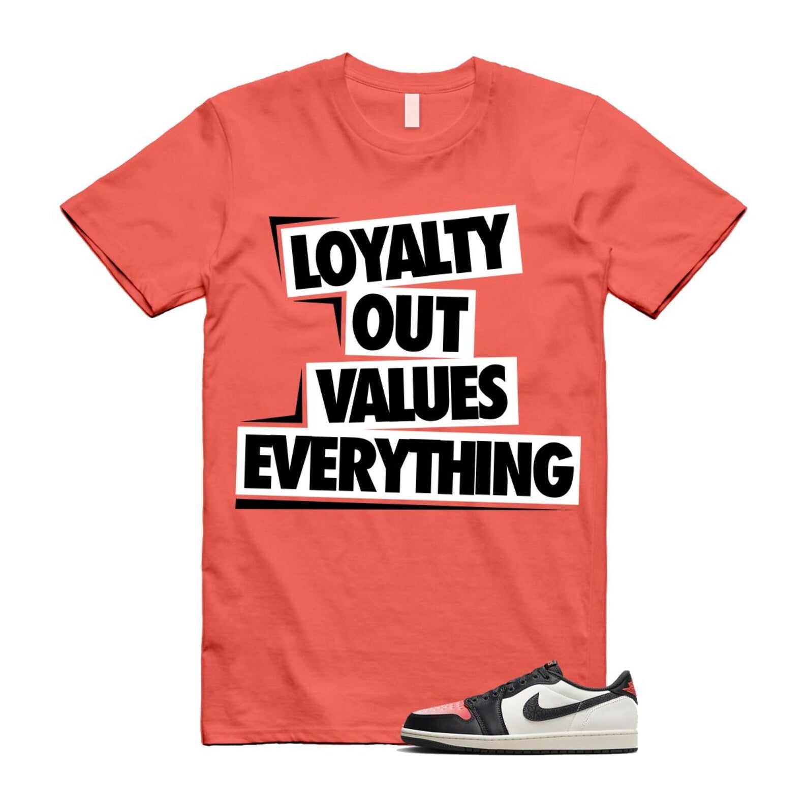 1 Infrared 23 Sail Off Noir Pink Oxford Black White Low T Shirt Match LOVE HF8828-100 T-Shirt, Sneaker Match Tee