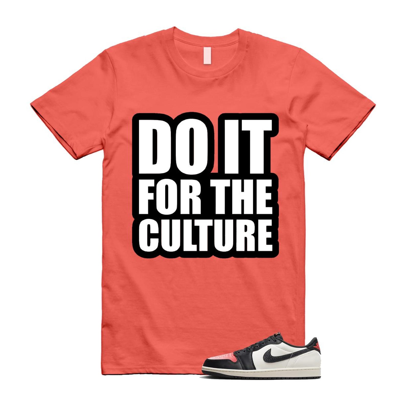 1 Infrared 23 Sail Off Noir Pink Oxford Black White Low T Shirt Match CULTURE HF8828-100 T-Shirt, Sneaker Match Tee