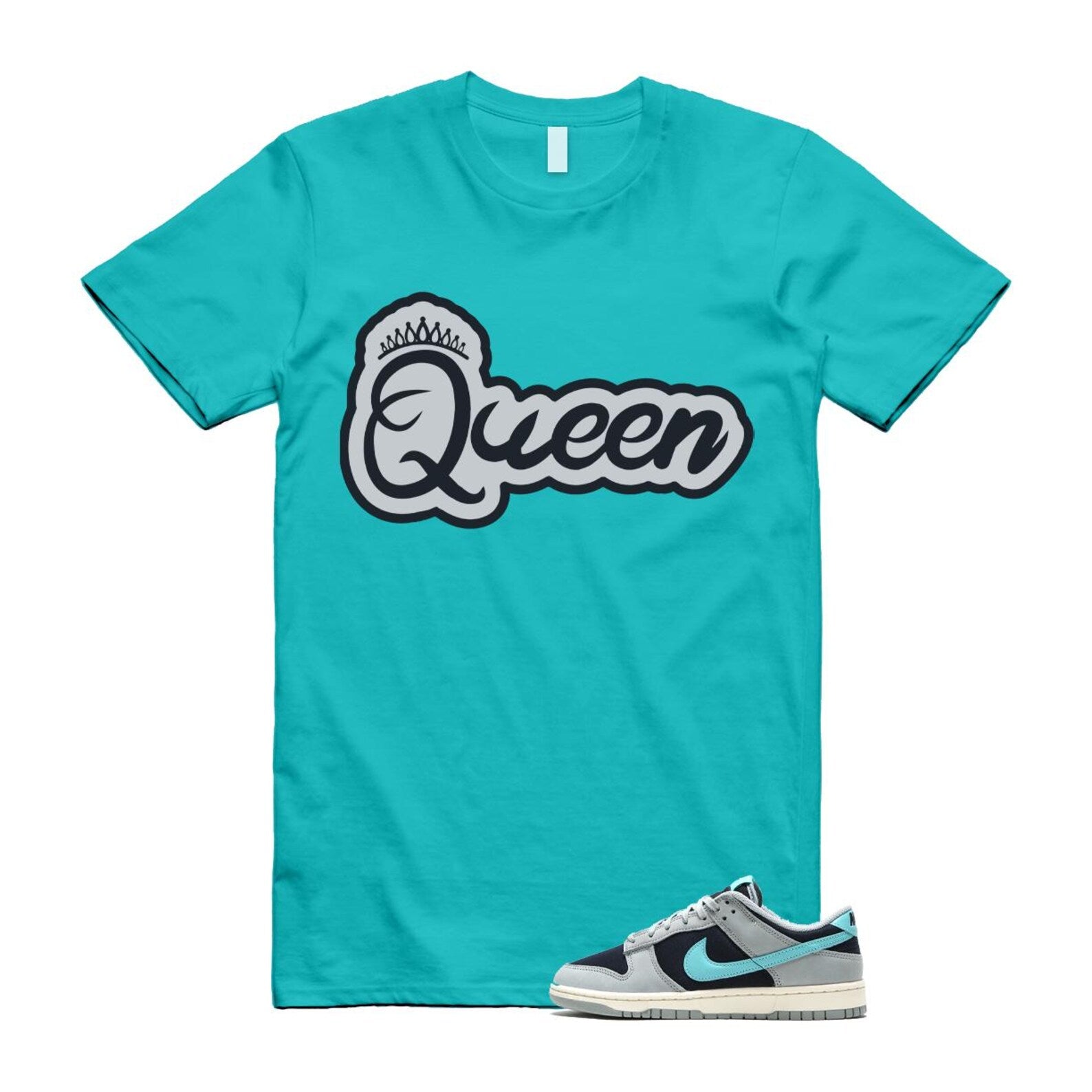 Dunk Green Frost Light Pumice Dark Obsidian Coconut Milk Low Retro Premium T Shirt Match Q2 FB8895-001 T-Shirt, Sneaker Match Tee