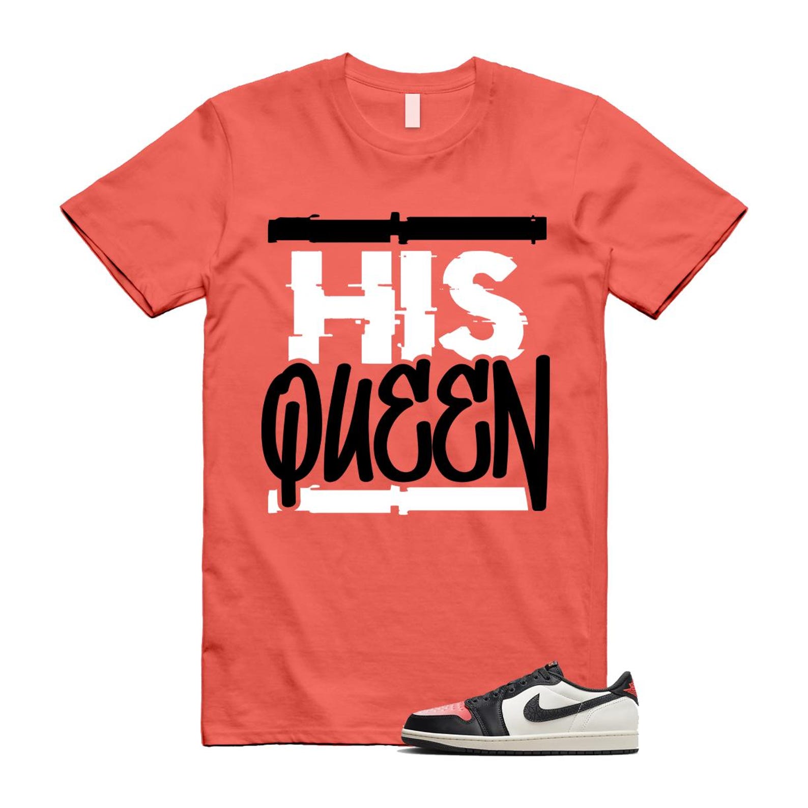 1 Infrared 23 Sail Off Noir Pink Oxford Black White Low T Shirt Match HQ HF8828-100 T-Shirt, Sneaker Match Tee