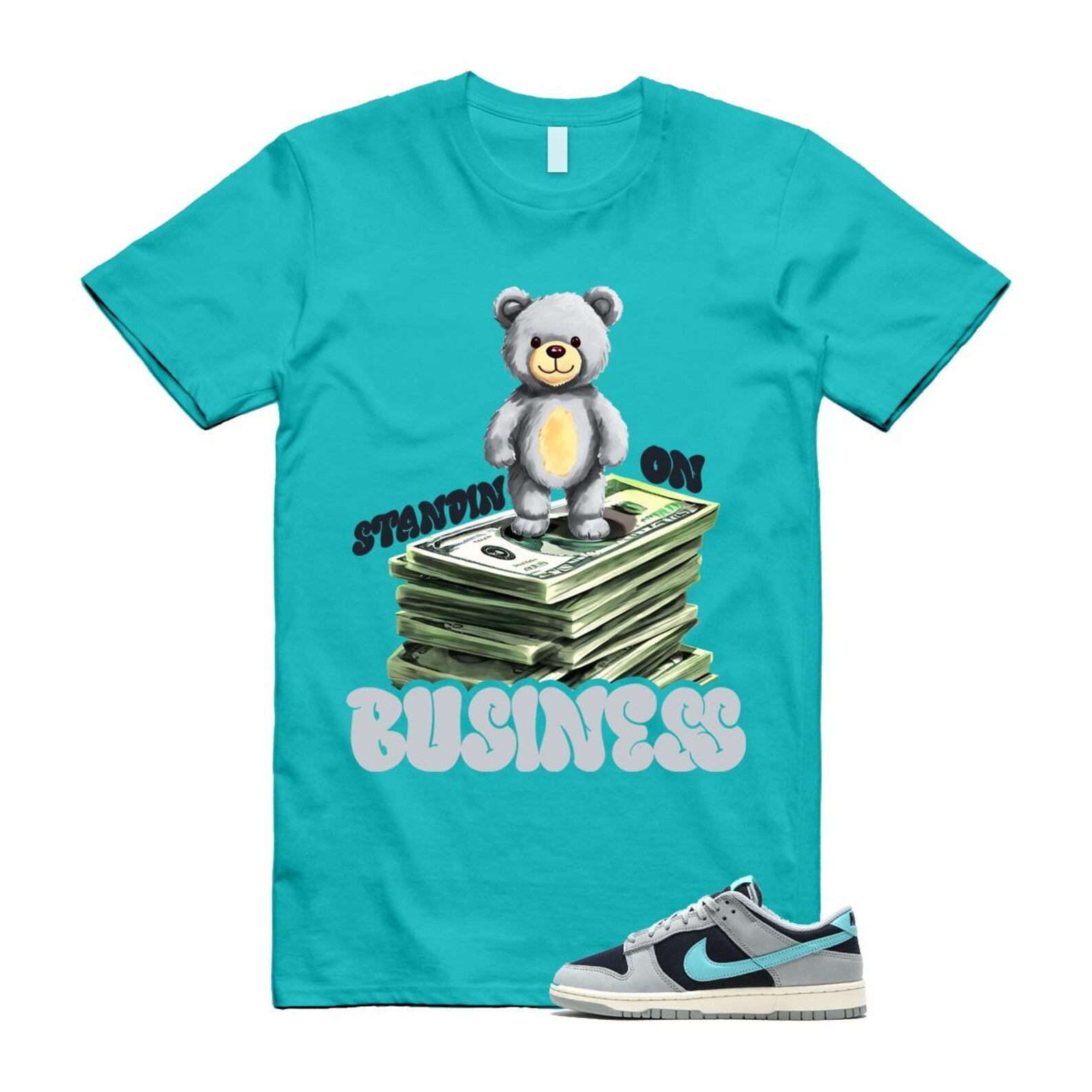 Dunk Green Frost Light Pumice Dark Obsidian Coconut Milk Low Retro Premium T Shirt Match SB2 FB8895-001 T-Shirt, Sneaker Match Tee