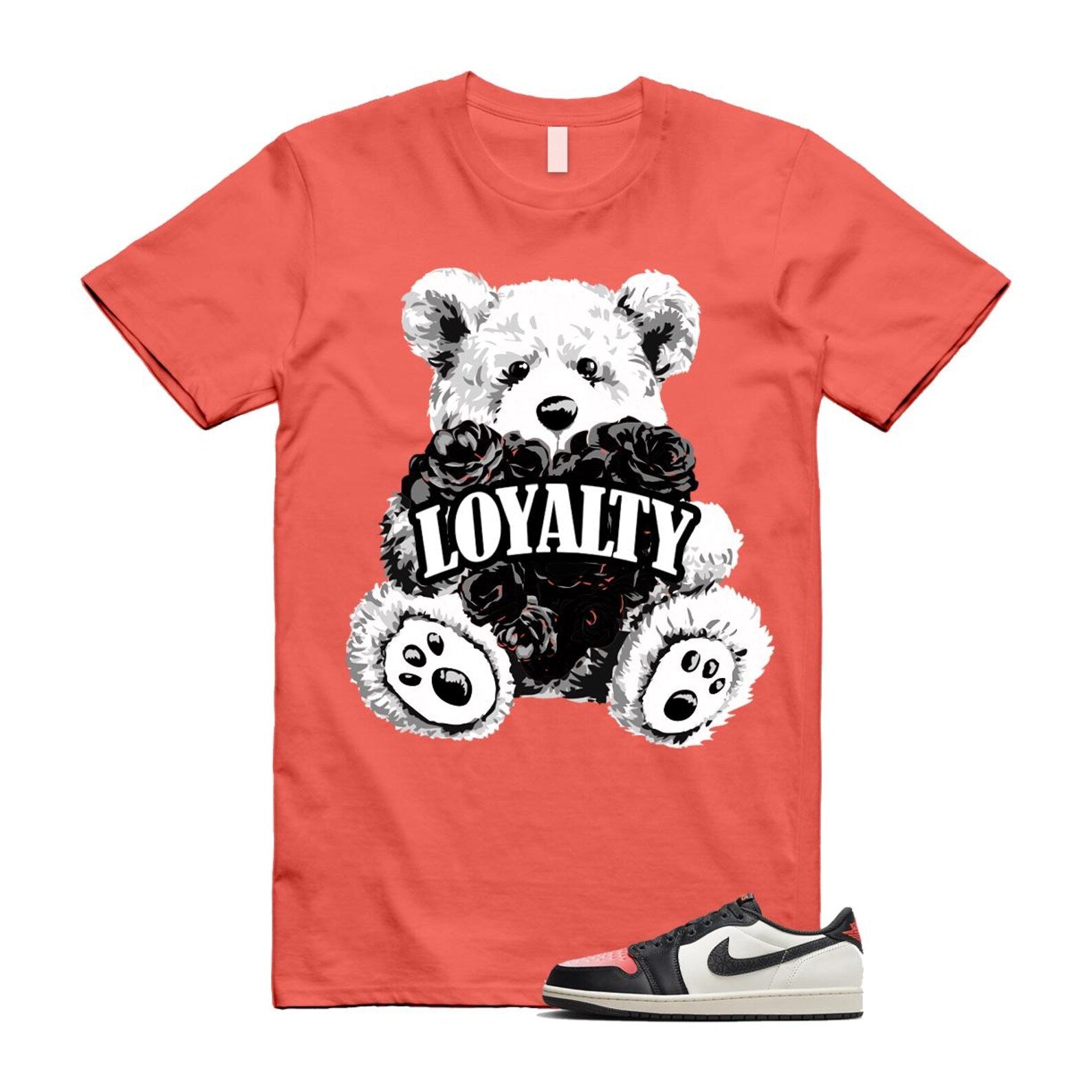 1 Infrared 23 Sail Off Noir Pink Oxford Black White Low T Shirt Match LYLTY HF8828-100 T-Shirt, Sneaker Match Tee