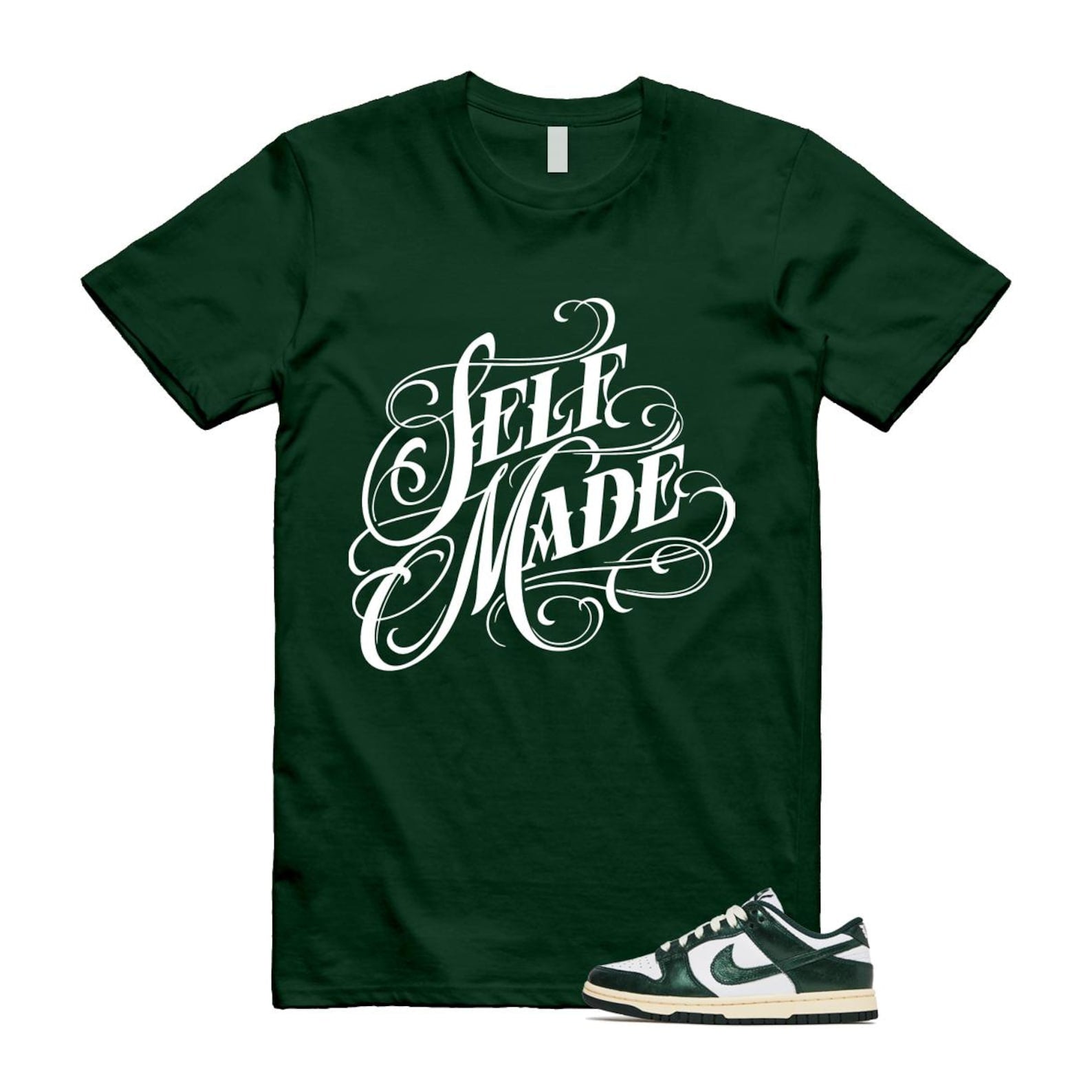 Dunk Vintage Green White Pro Coconut Milk T Shirt Match SELF DV0833-111 T-Shirt, Sneaker Match Tee