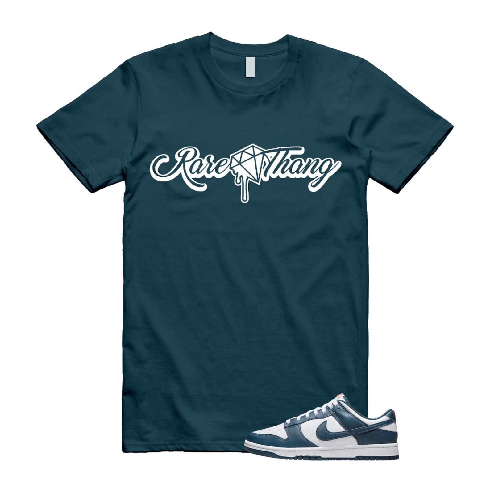 Dunk Valerian Blue White Low T Shirt Match RARE  Thang DD1391-400 T-Shirt, Sneaker Match Tee