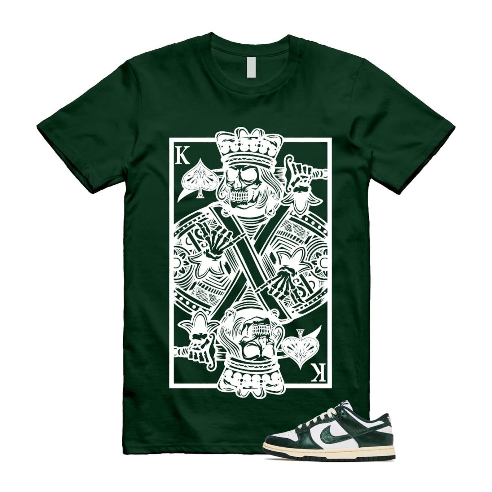 Dunk Vintage Green White Pro Coconut Milk T Shirt Match KC DV0833-111 T-Shirt, Sneaker Match Tee