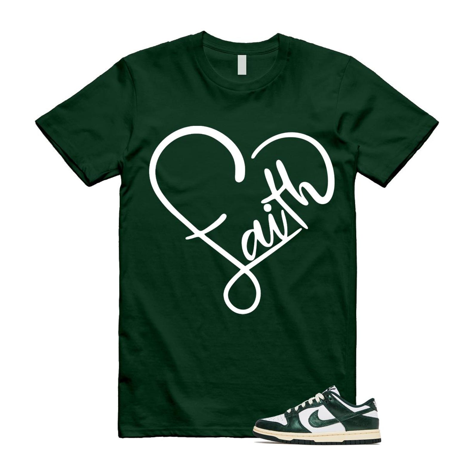 Dunk Vintage Green White Pro Coconut Milk T Shirt Match FAITH DV0833-111 T-Shirt, Sneaker Match Tee
