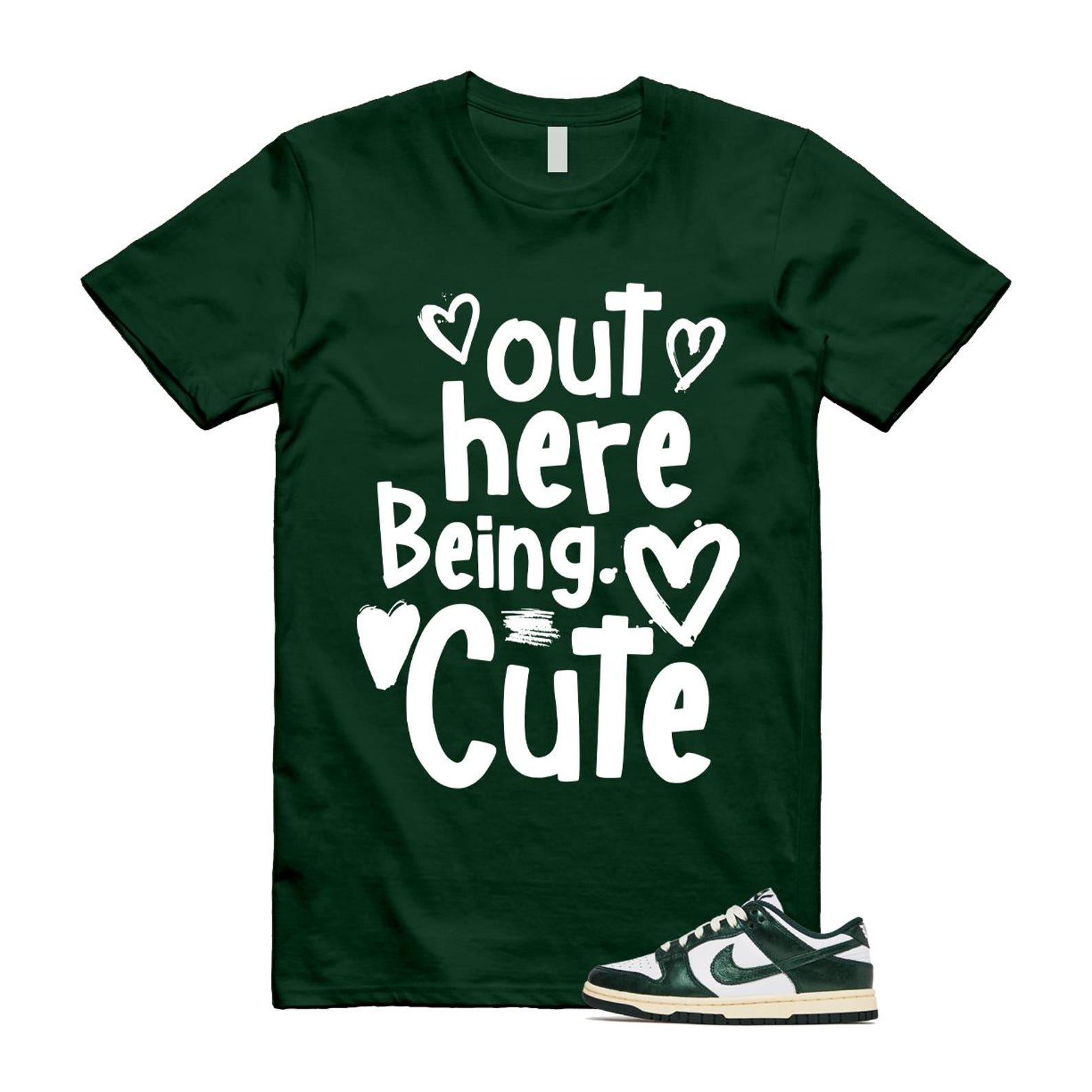 Dunk Vintage Green White Pro Coconut Milk T Shirt Match Out Here Being Cute DV0833-111 T-Shirt, Sneaker Match Tee